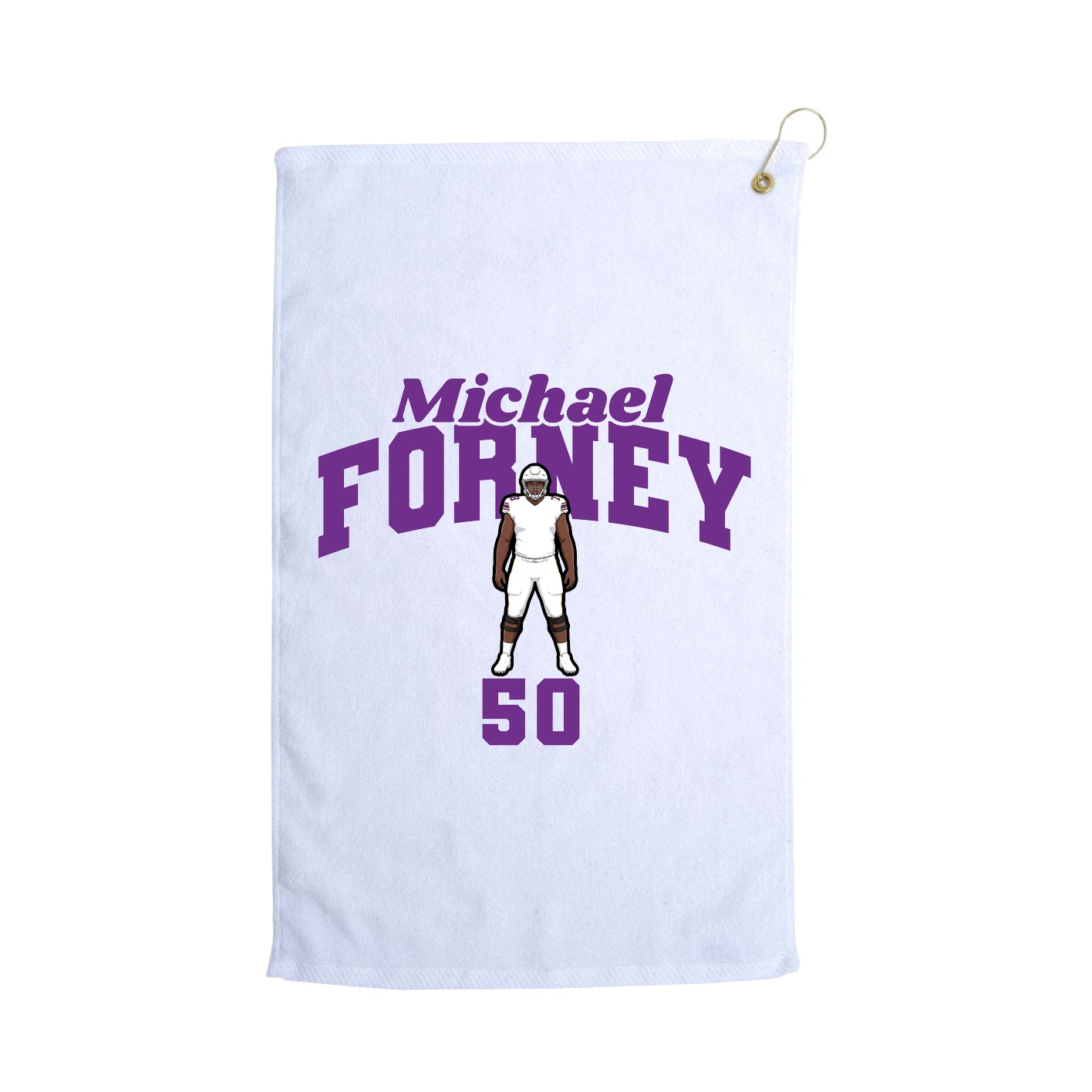 Golf Towel — Signature Arch in White