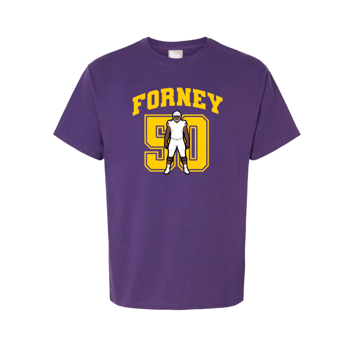 Youth Tee — Number in Purple