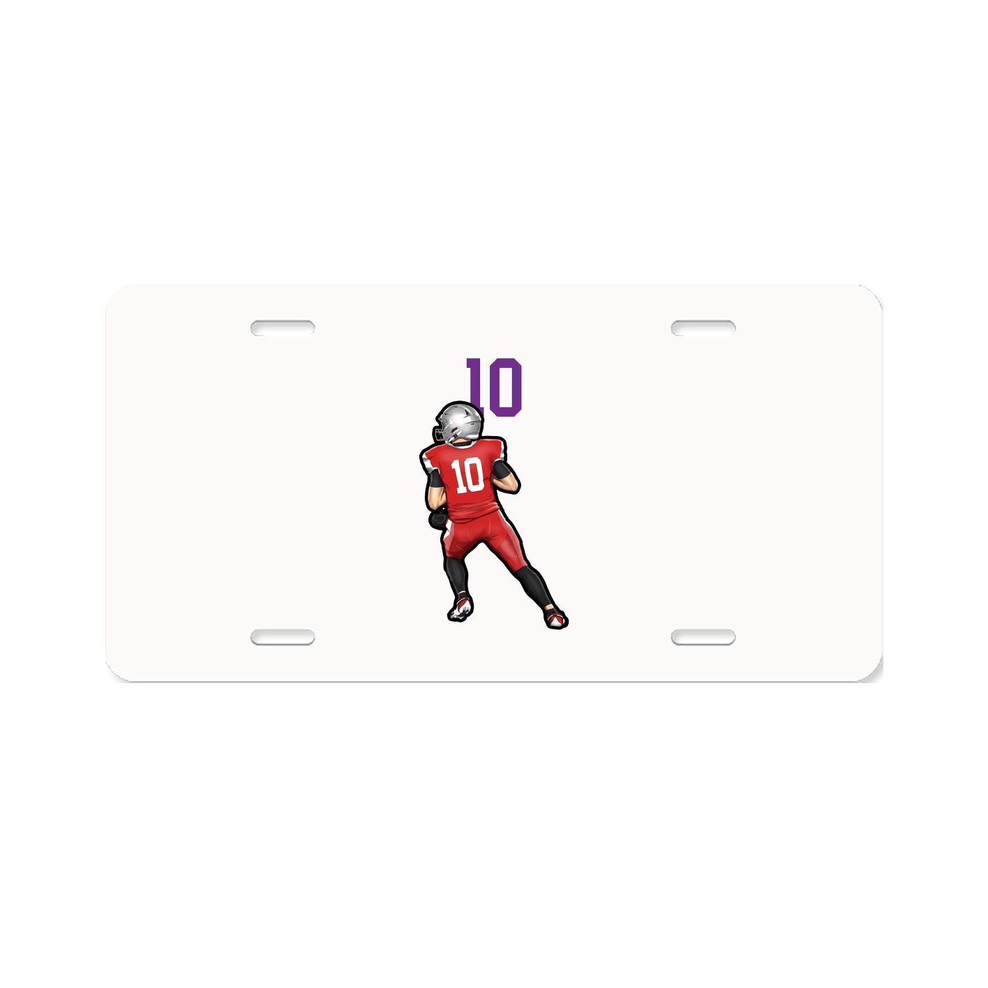 License Plate — Number Top in Classic