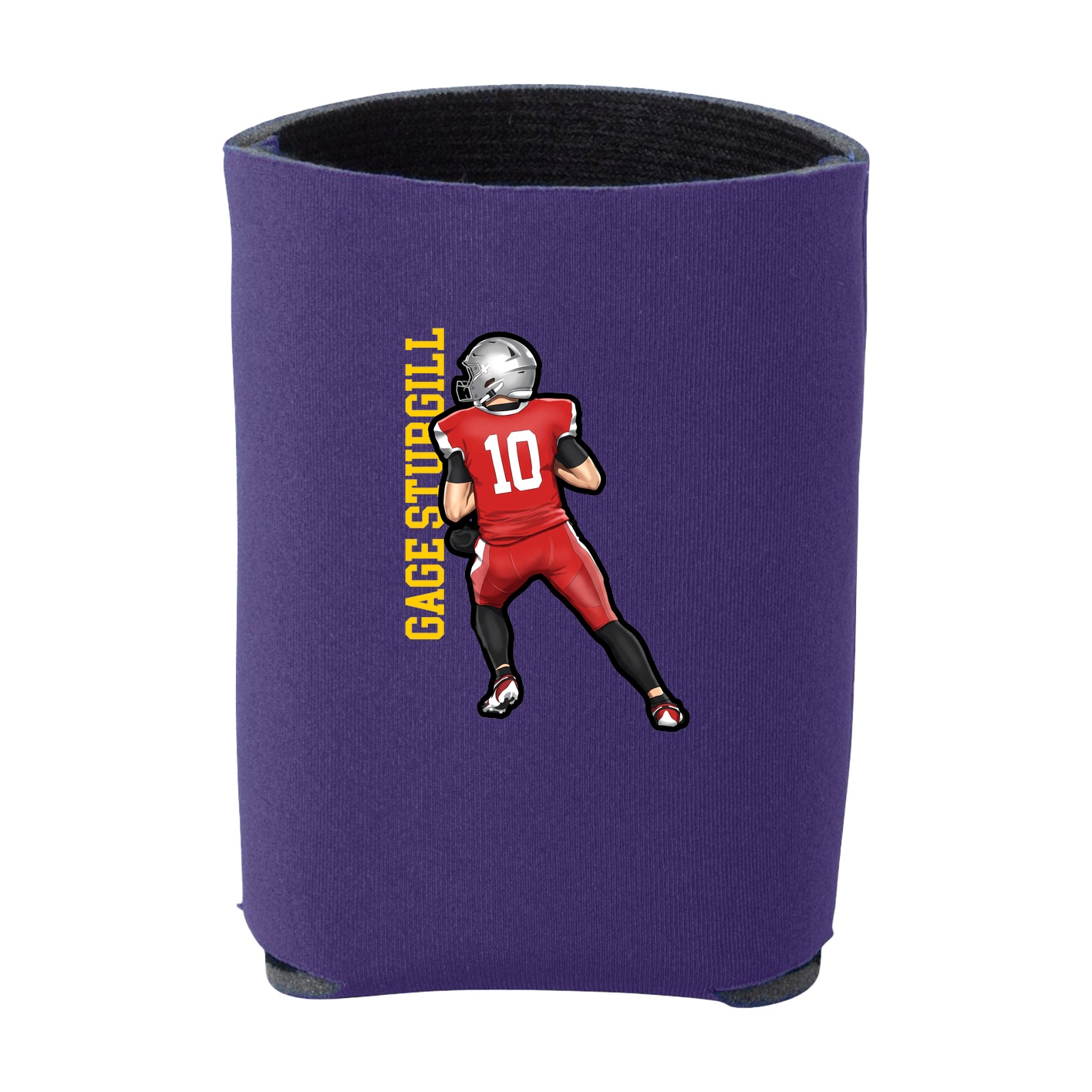 Can Holder — Name Vertical in Purple