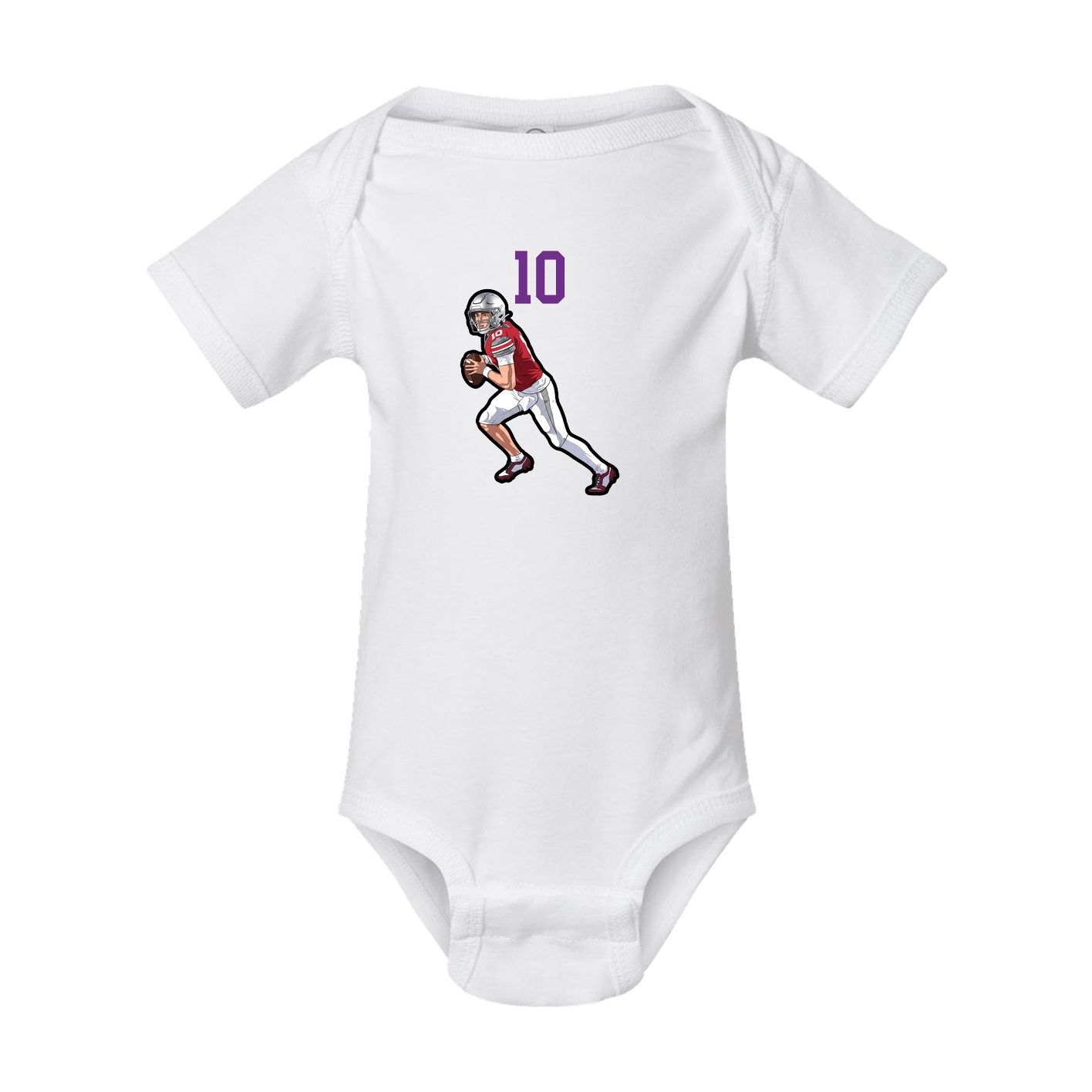 Baby Onesie — Number Top in White