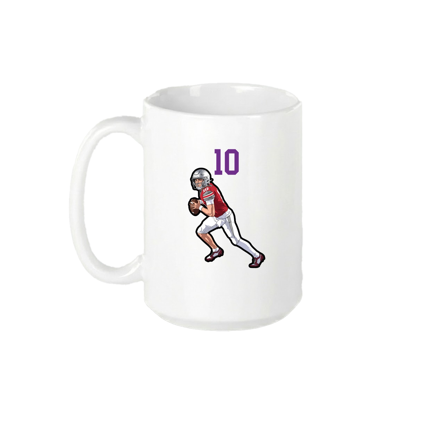 15oz Coffee Mug — Number Top in White