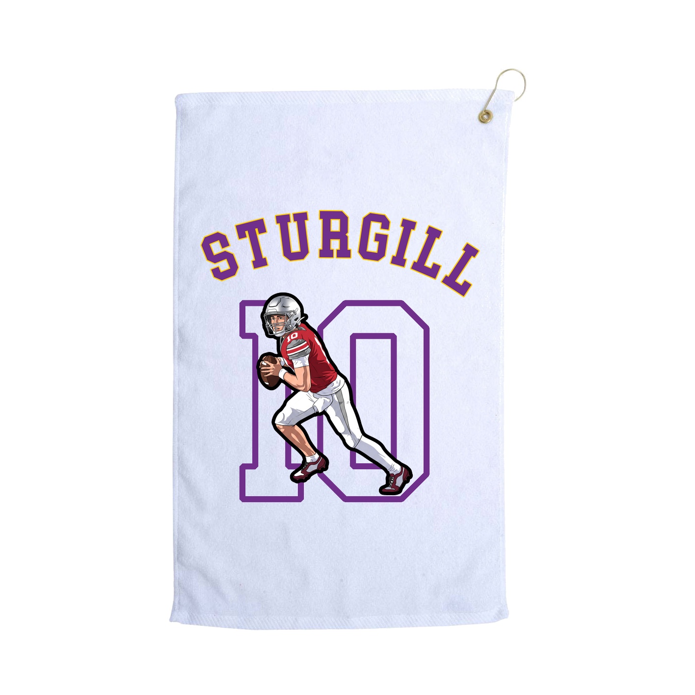 Golf Towel — Shirsey Arch in White