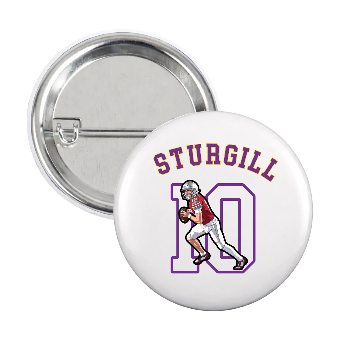 Game Day Button — Shirsey Arch in White