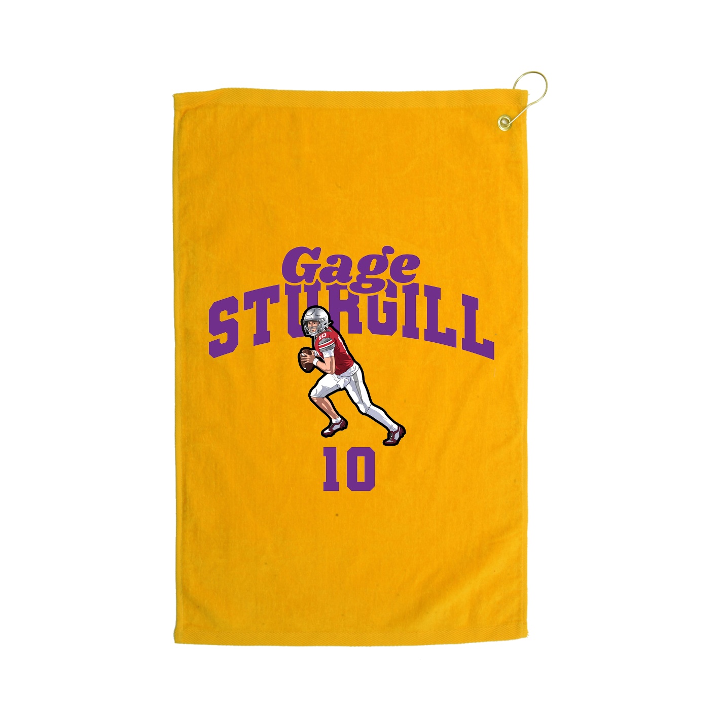 Golf Towel — Signature Arch in Gold