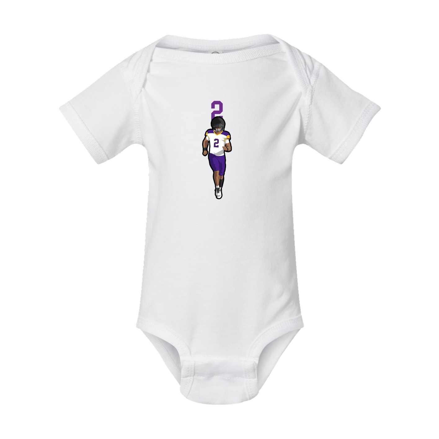 Baby Onesie — Number Top in White