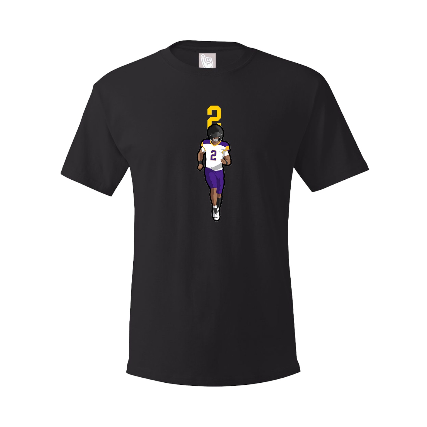 Youth Tee — Number Top in Black