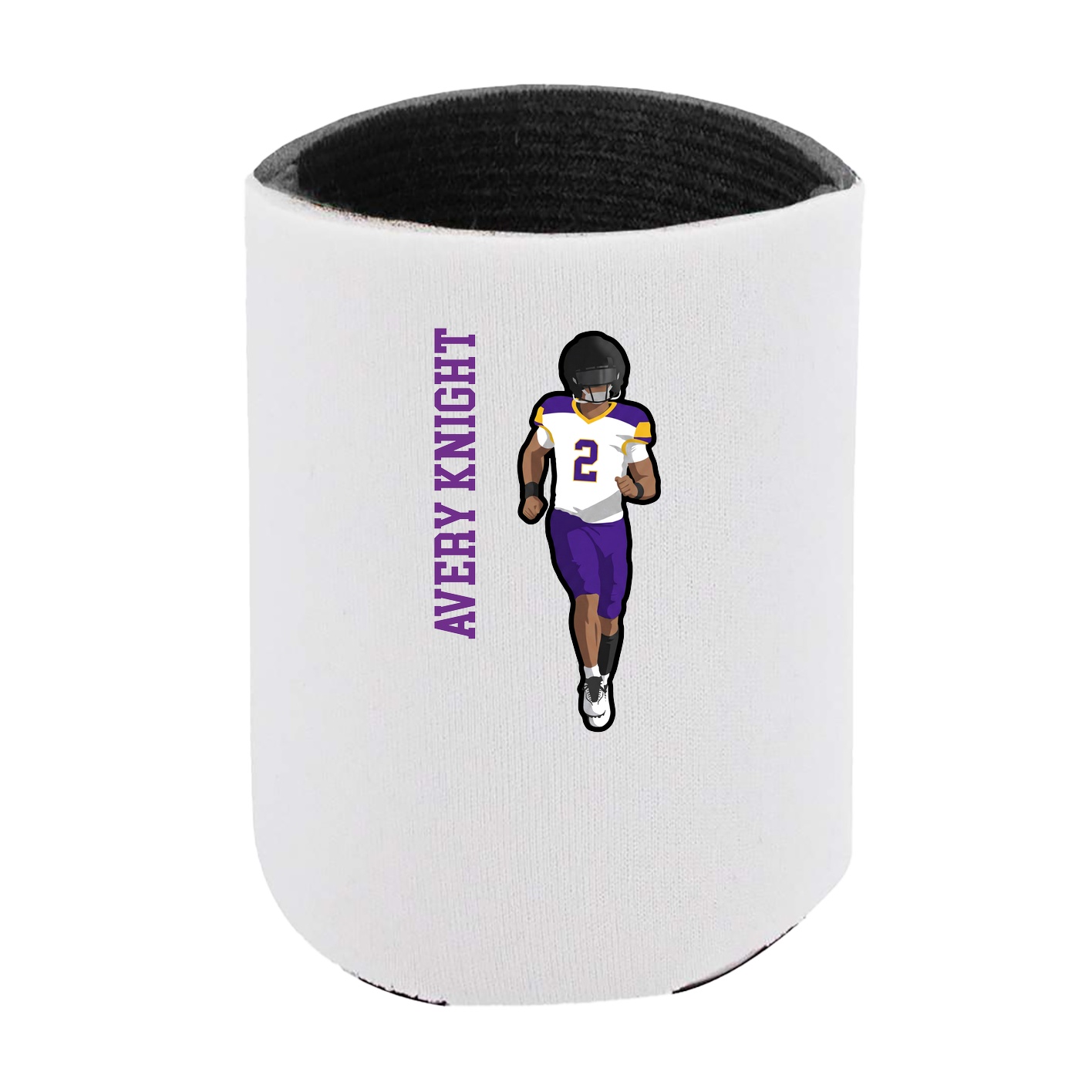 Can Holder — Name Vertical in White