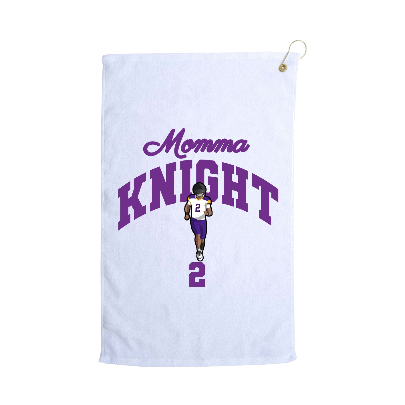 Golf Towel — Mothers Day Arch in White