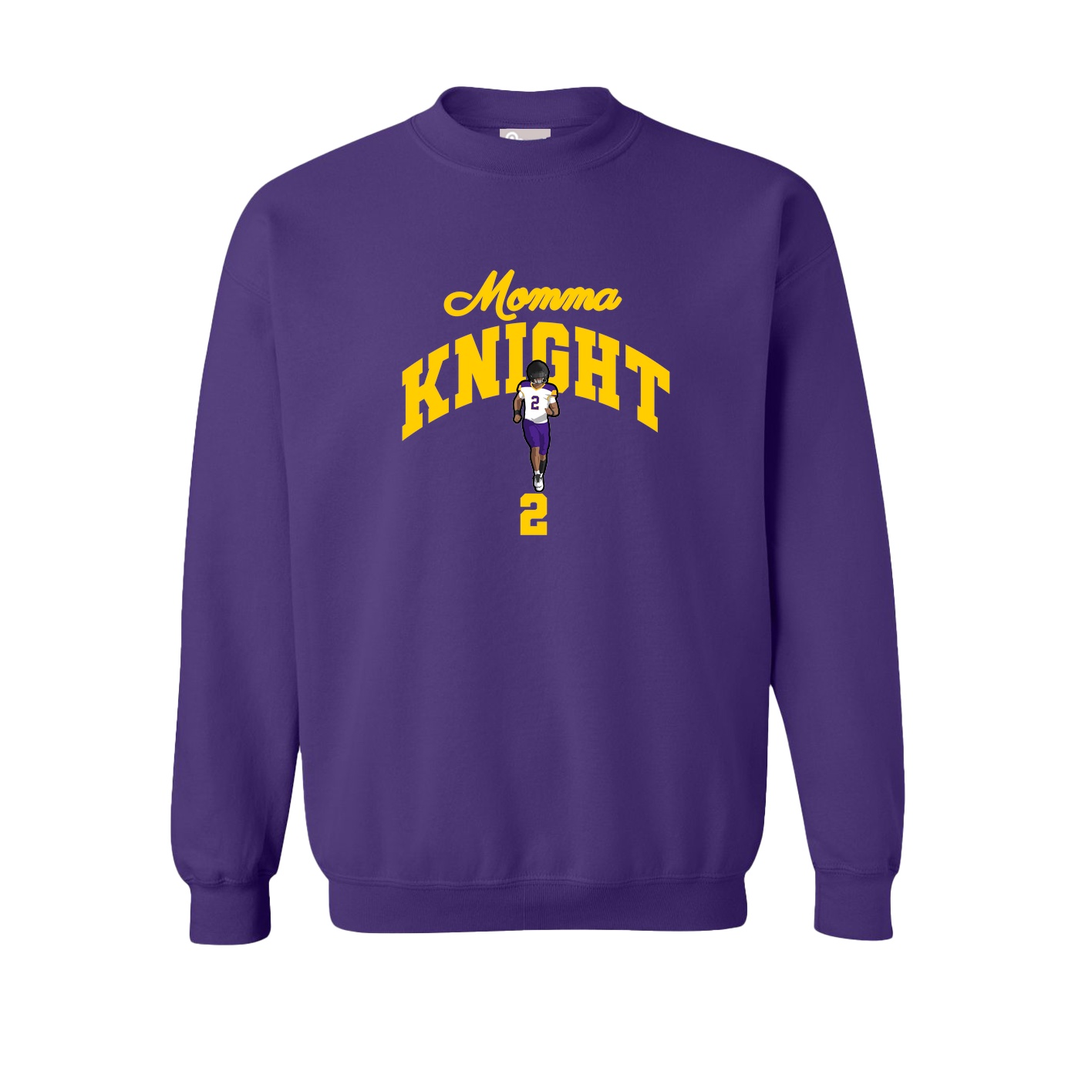 Fleece Crew — Mothers Day Arch in Purple