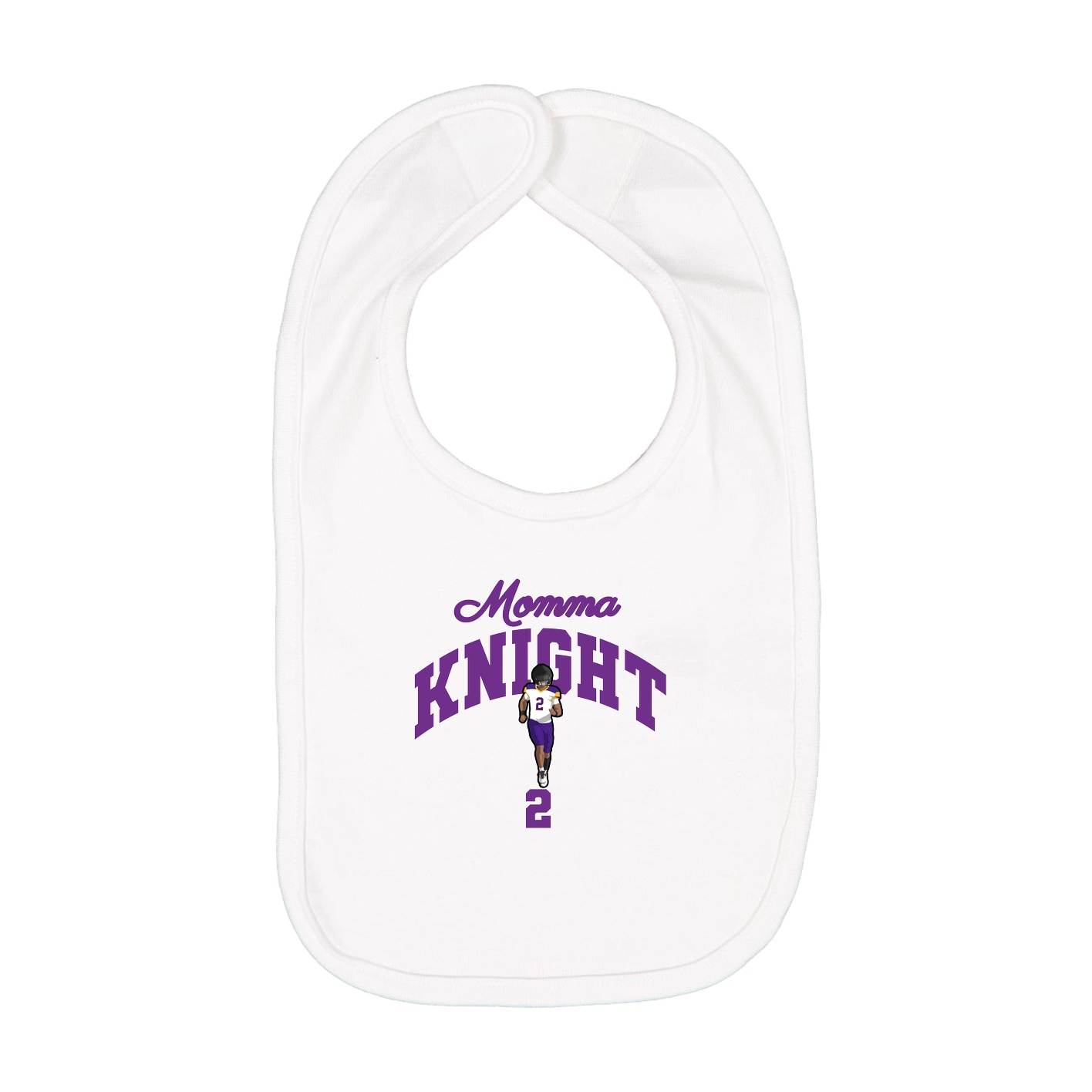 Infant Bib — Mothers Day Arch in White