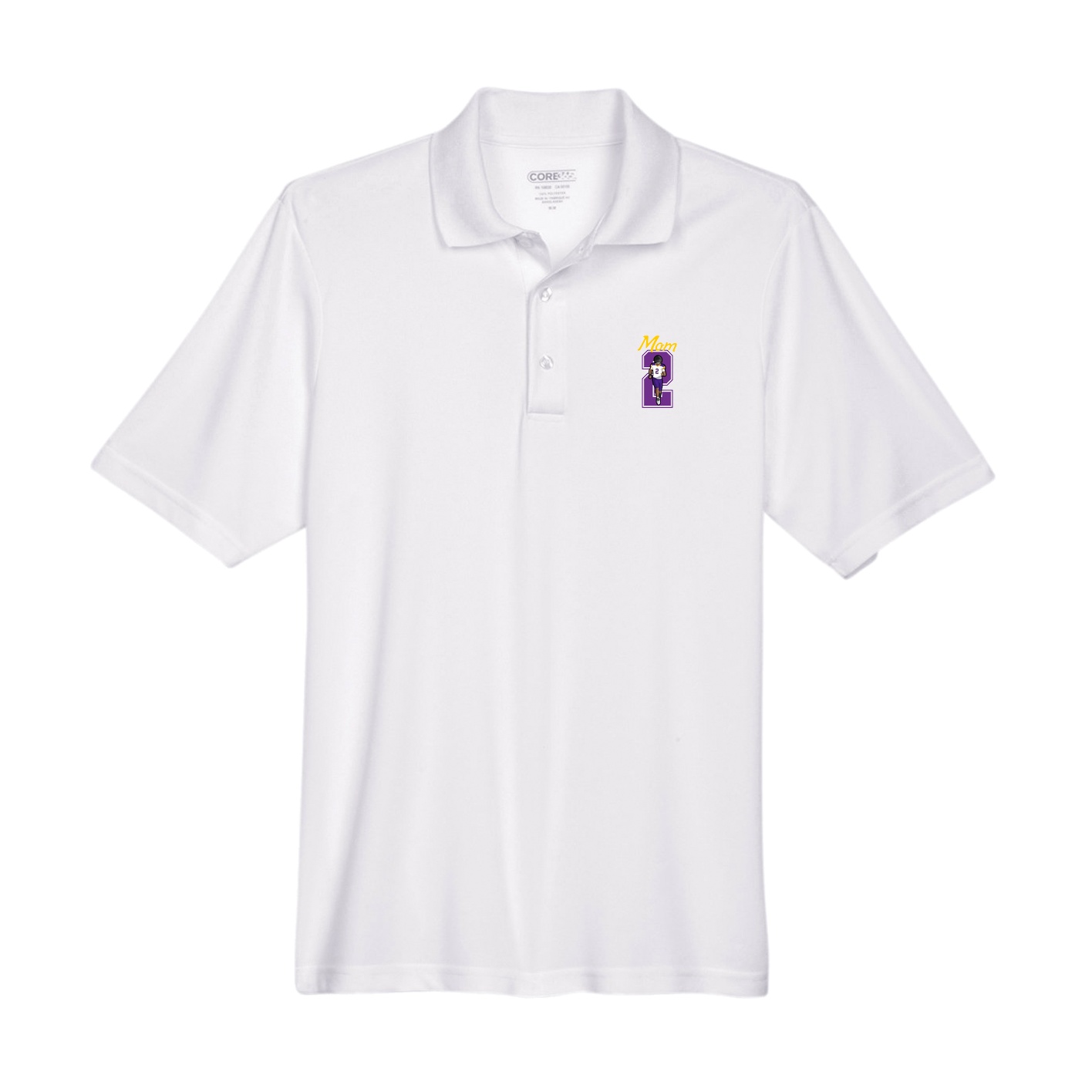 Performance Polo — Mothers Day Shirsey in White