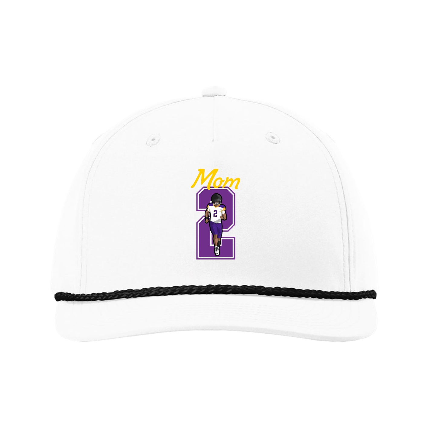 Five-Panel Classic Rope Cap — Mothers Day Shirsey in White
