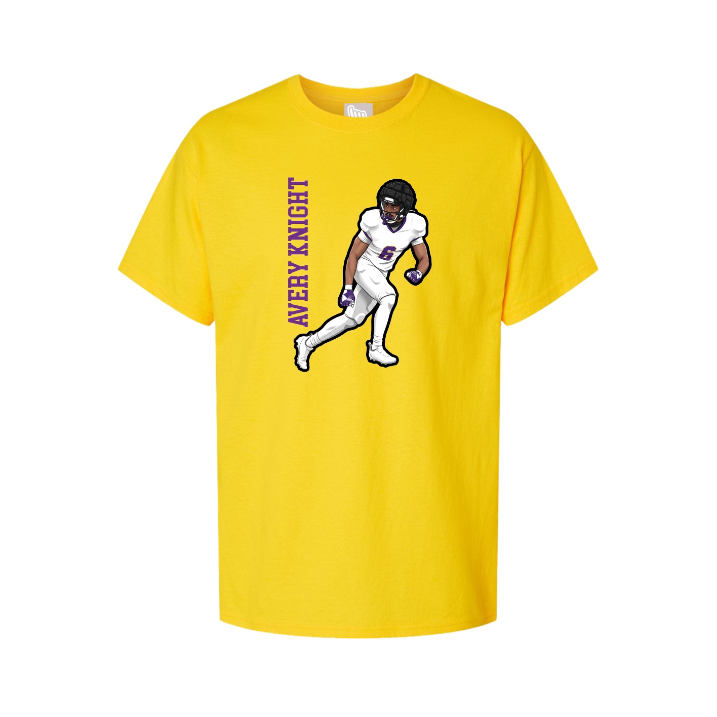 Tee — Name Vertical in Gold