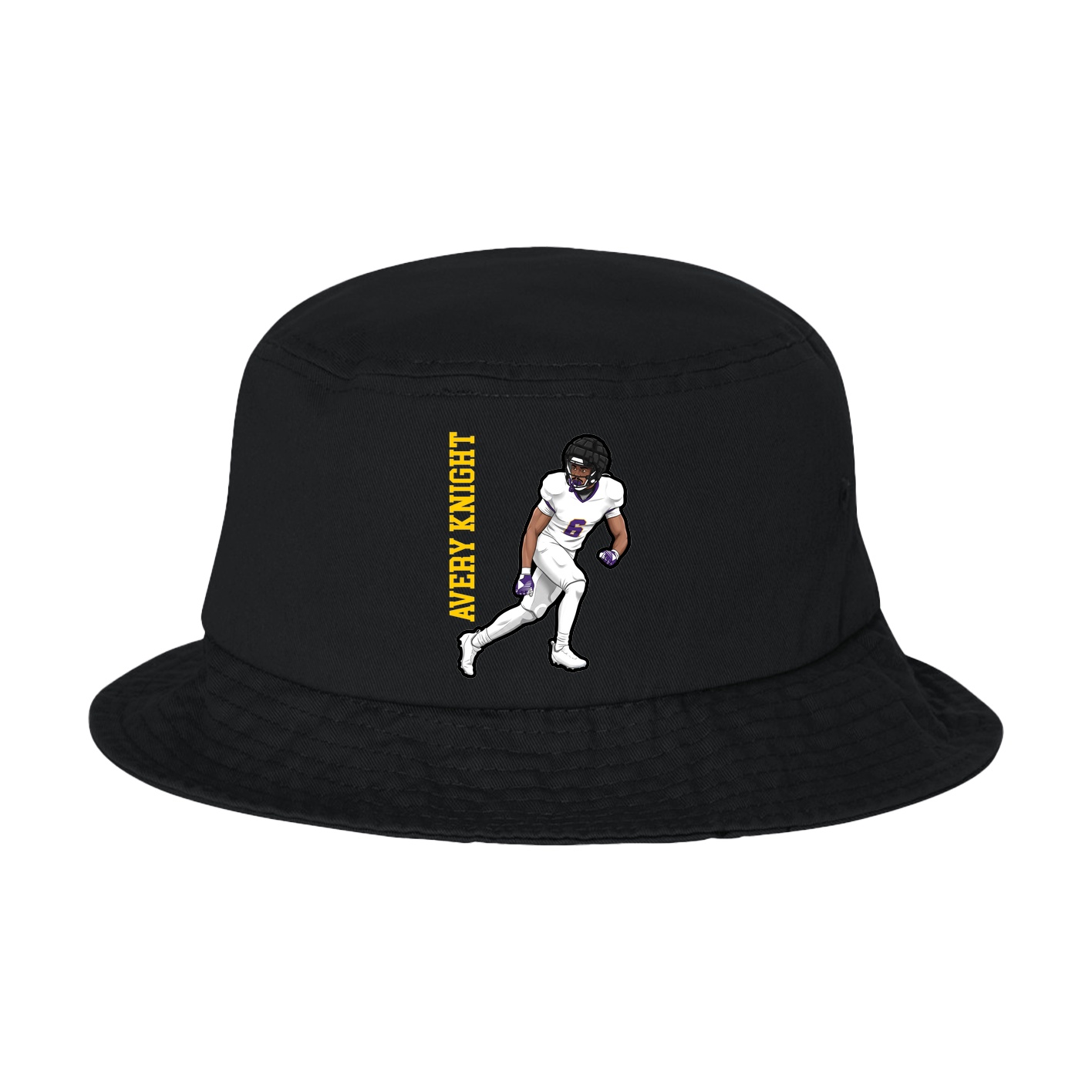 Bucket Cap — Name Vertical in Black