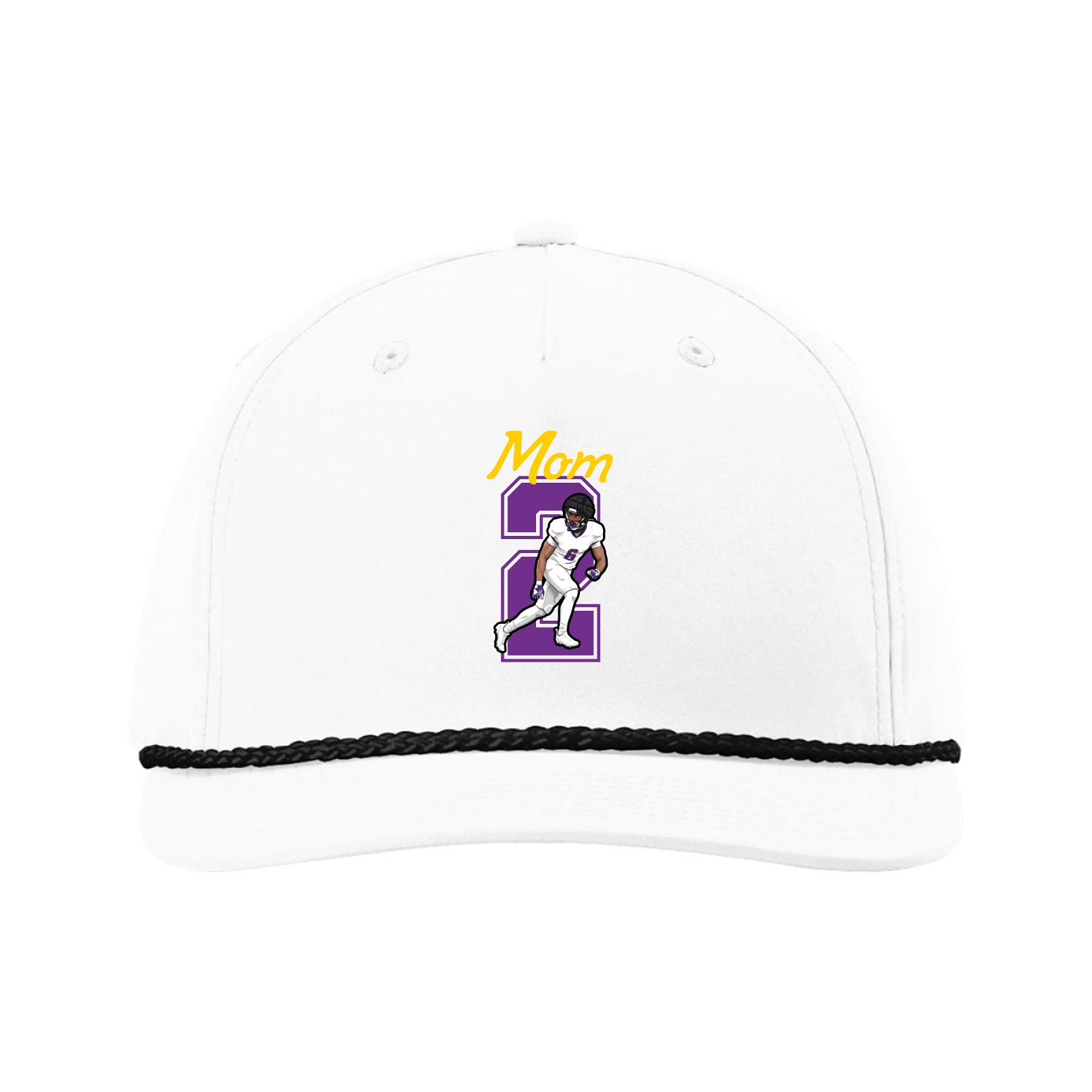 Five-Panel Classic Rope Cap — Mothers Day Shirsey in White