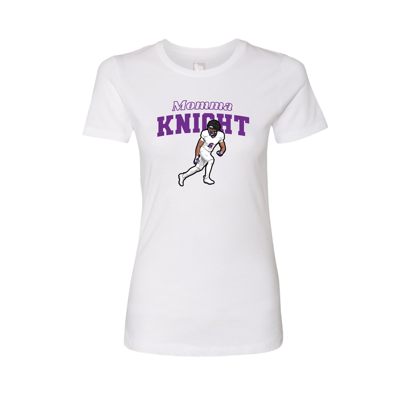 Womens Tee — Mothers Day Block in White