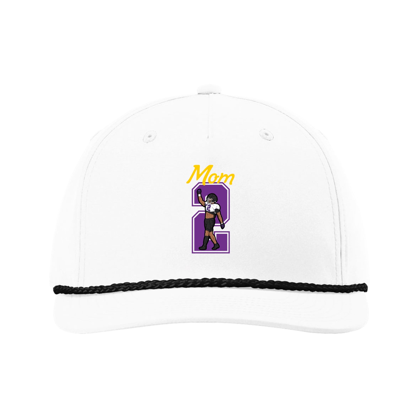 Five-Panel Classic Rope Cap — Mothers Day Shirsey in White