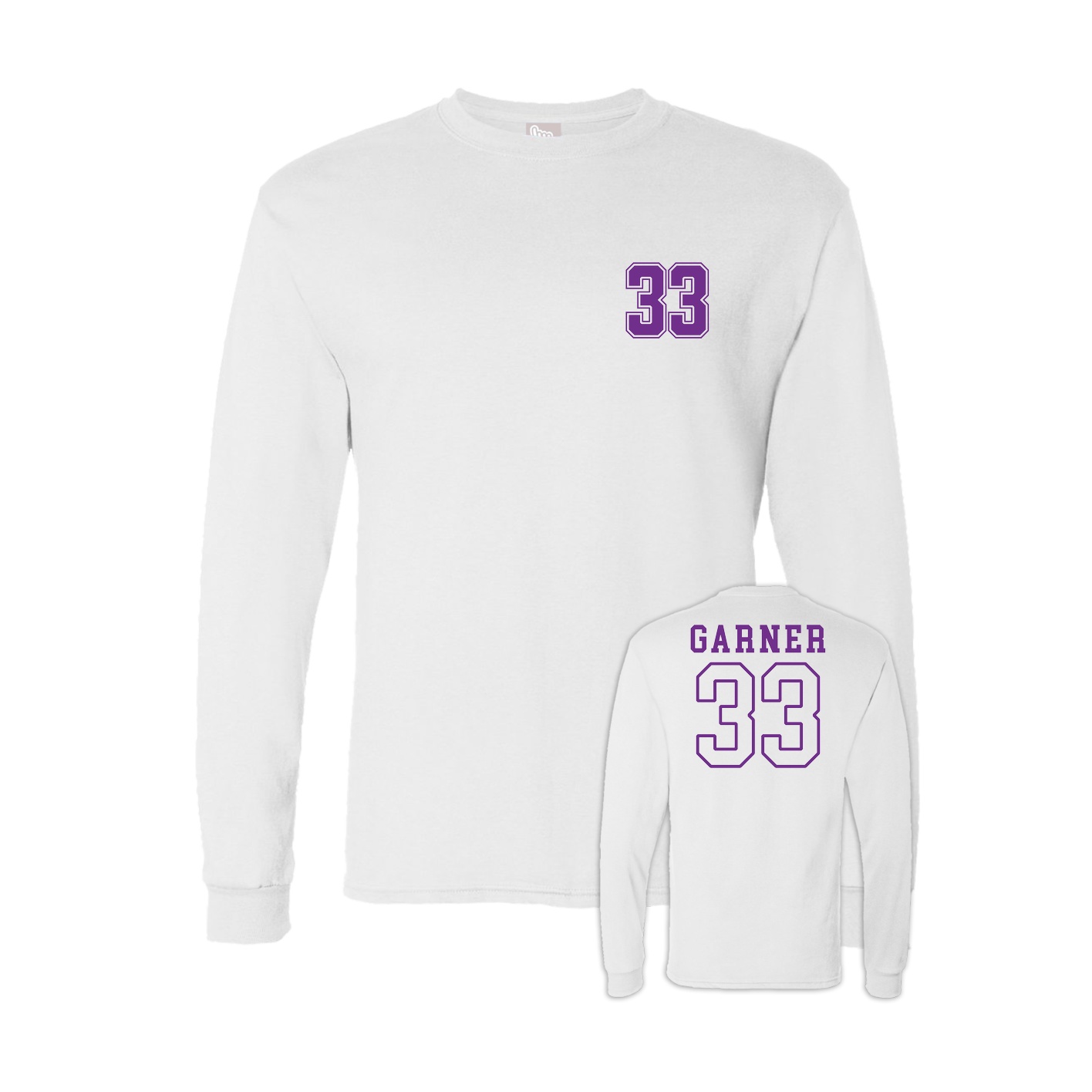 Long Sleeve Tee — Chest Back in White