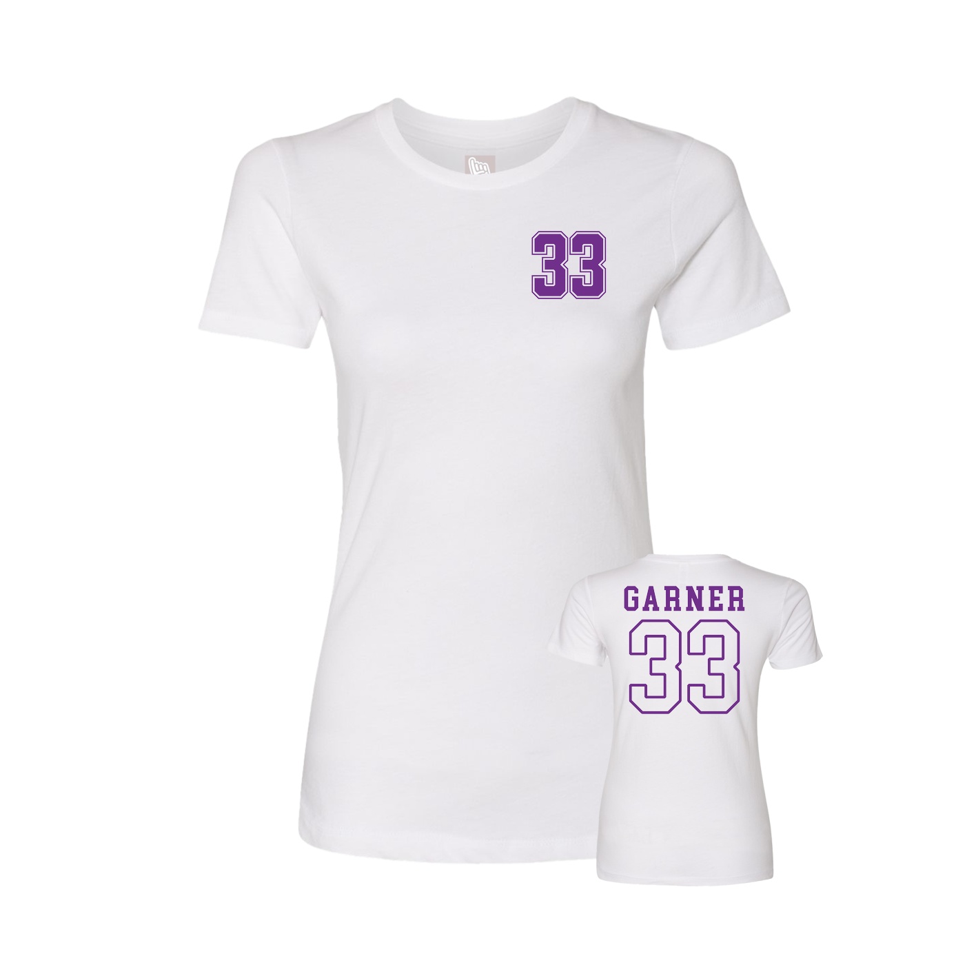 Womens Tee — Chest Back in White