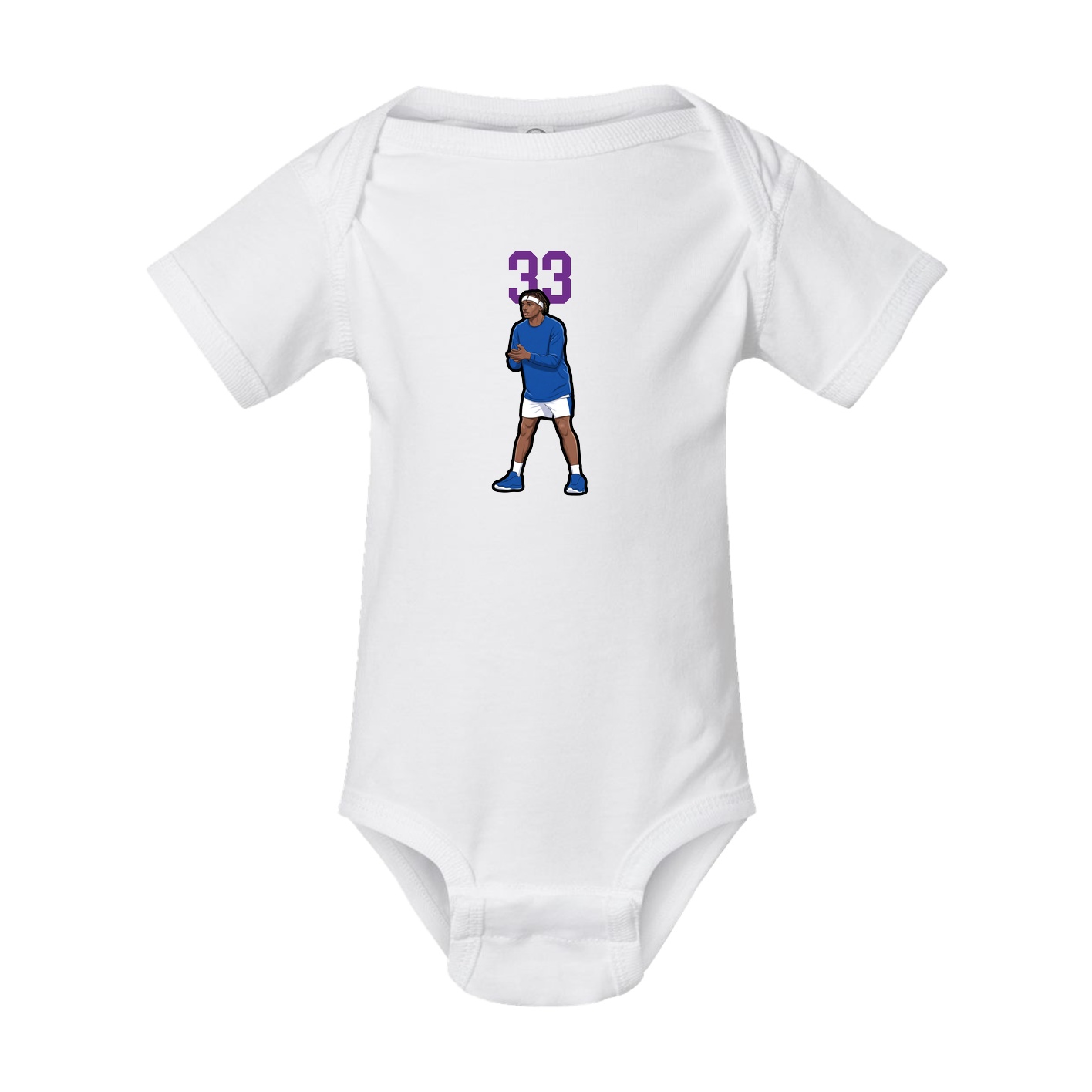 Baby Onesie — Number Top in White