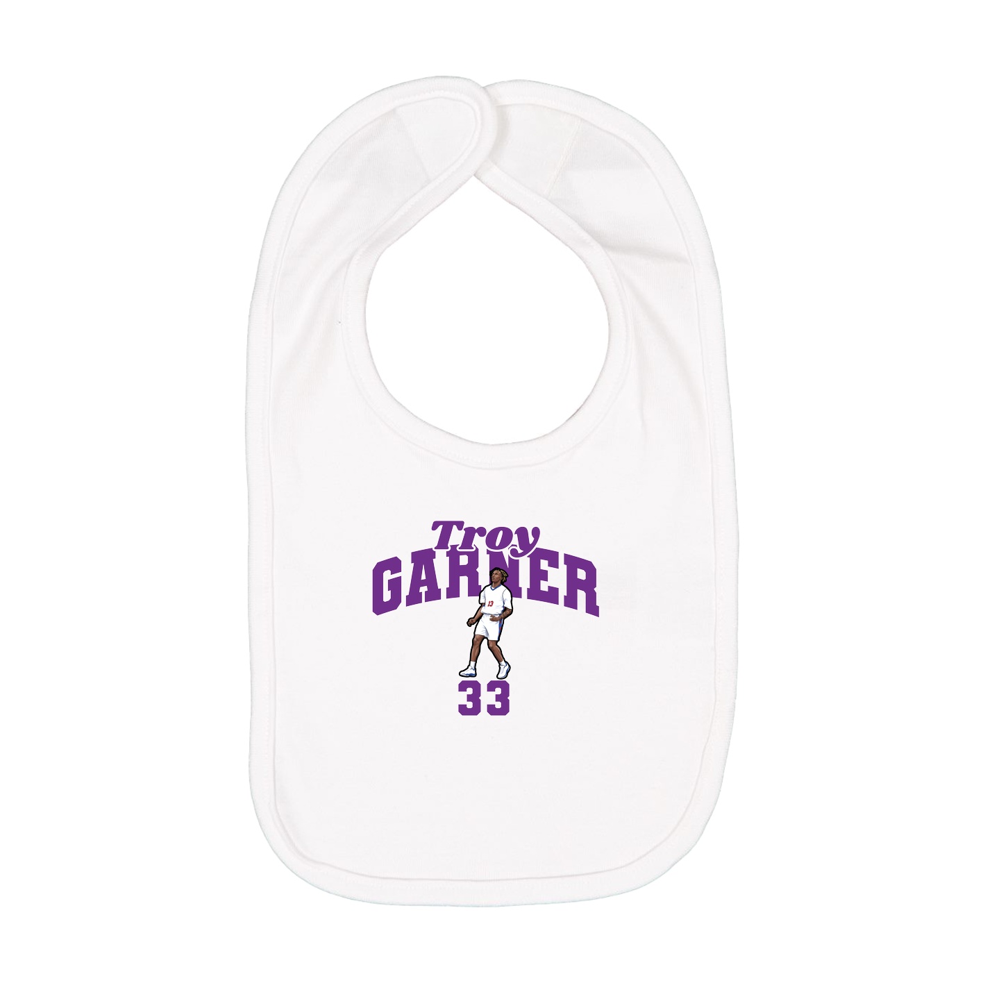 Infant Bib — Signature Arch in White