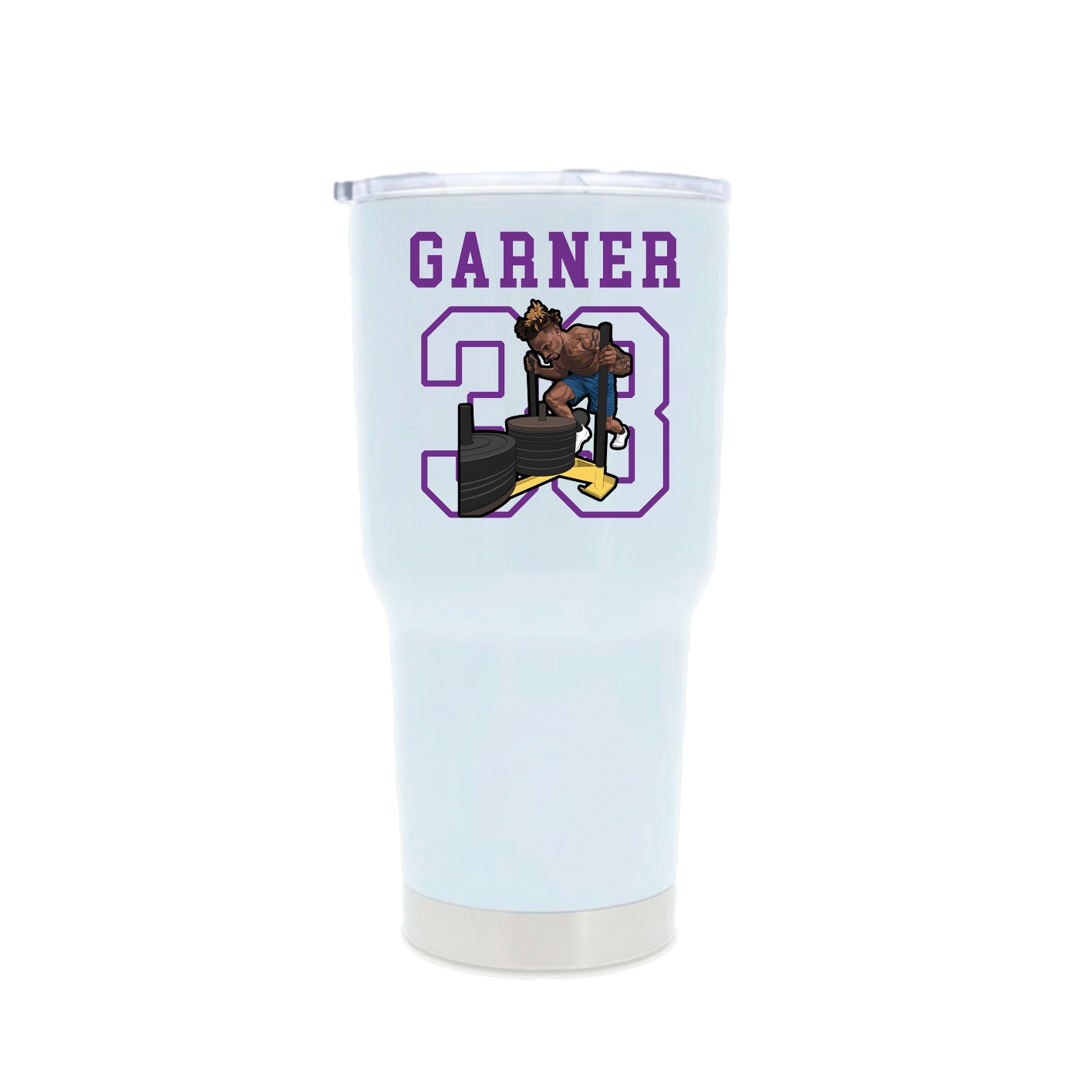 30oz Stainless Steel Tumbler — Shirsey in White