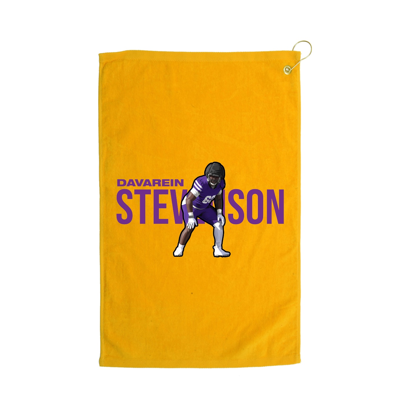 Golf Towel — Player Name in Gold