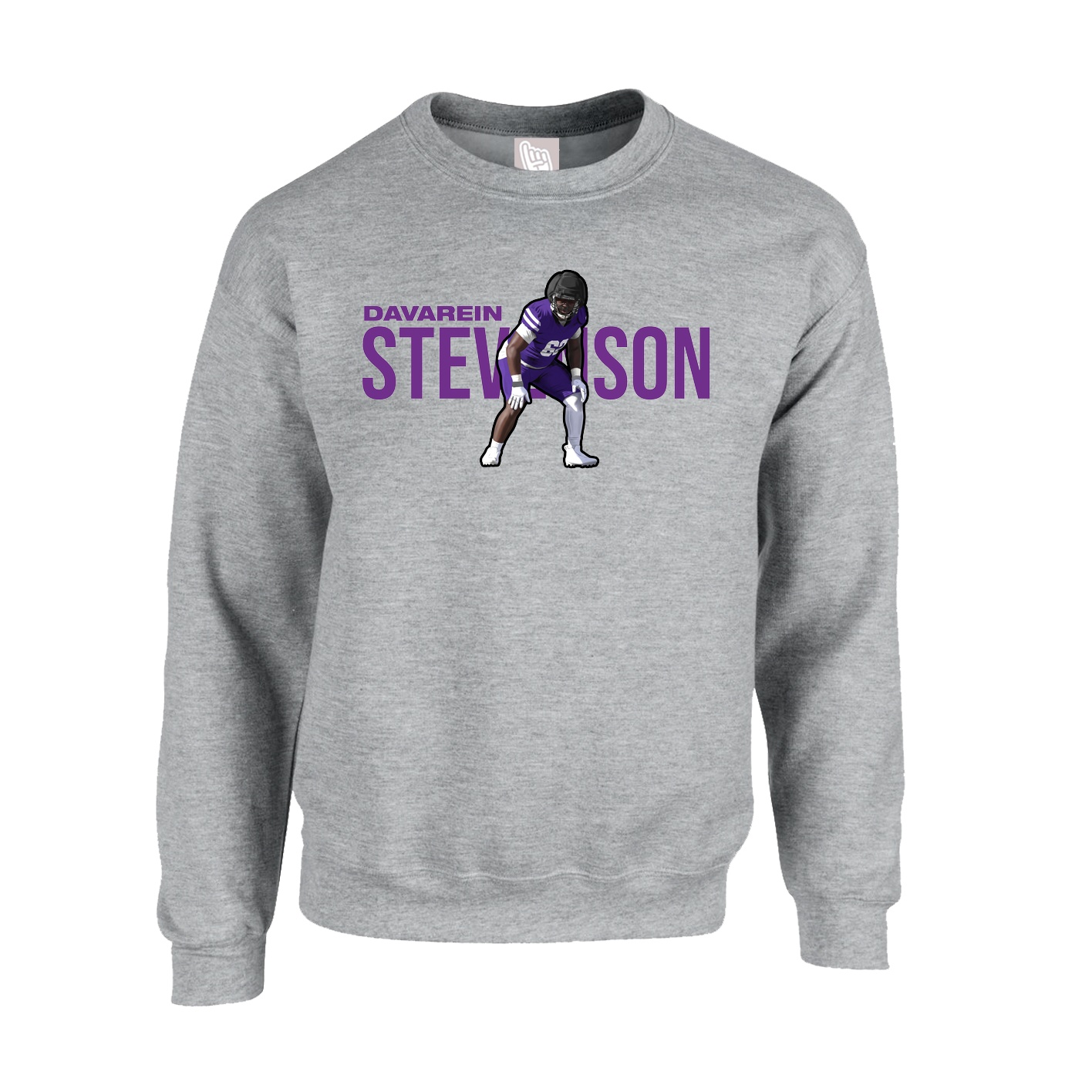 Fleece Crew — Player Name in Grey