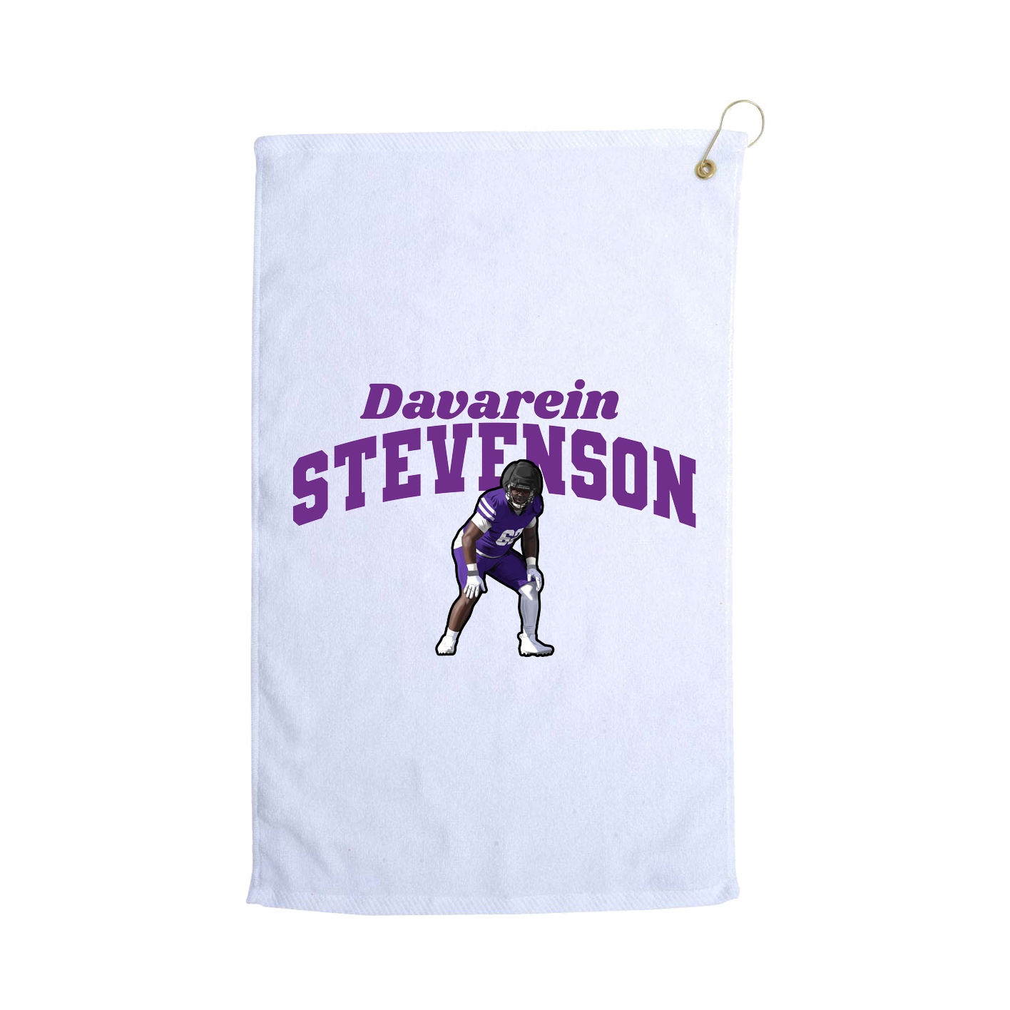 Golf Towel — Signature Arch in White
