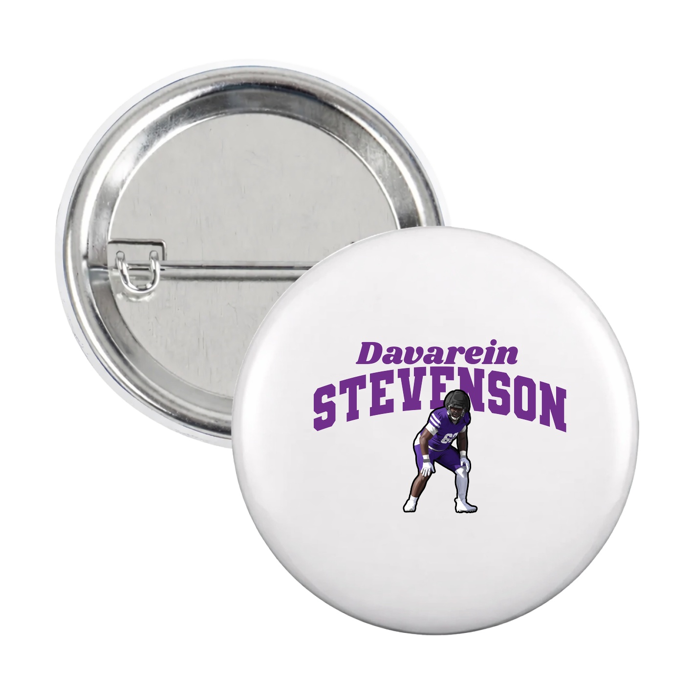 Game Day Button — Signature Arch in White