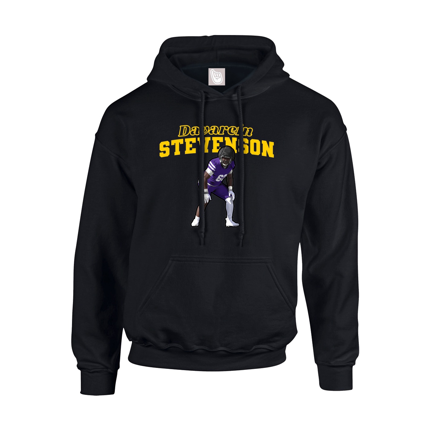 Hoodie — Name Arch in Black