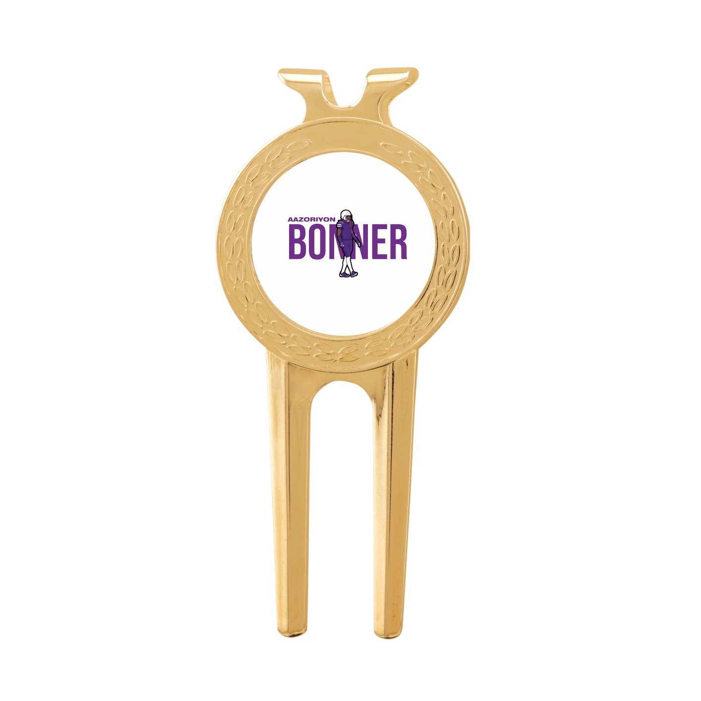 Divot Tool with Ball Marker — Player Name in Classic