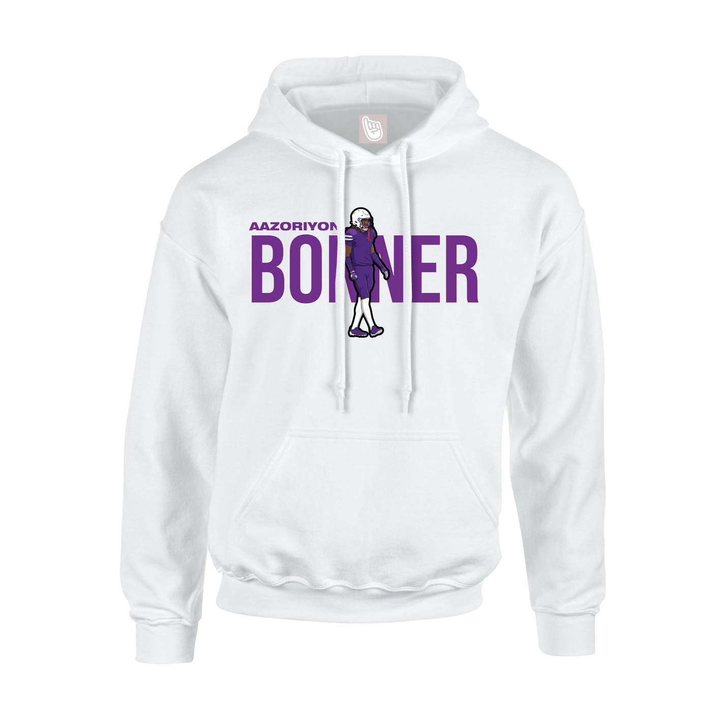 Hoodie — Player Name in White