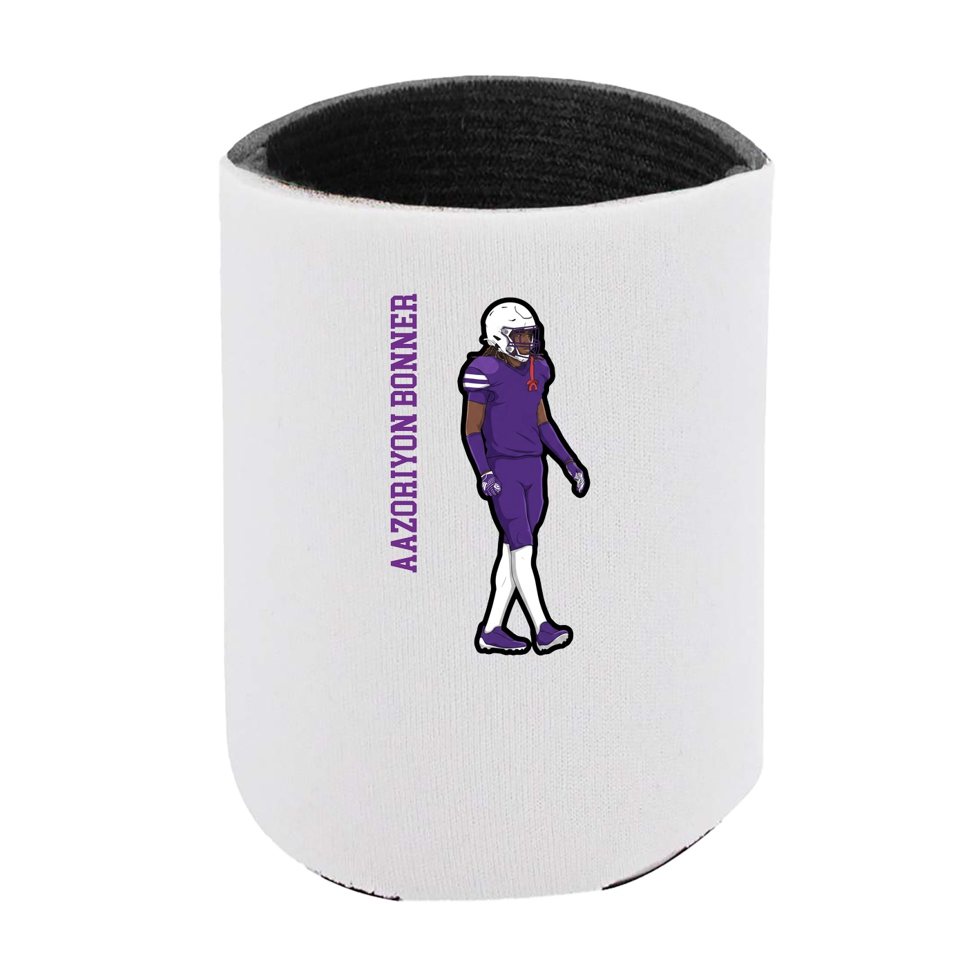 Can Holder — Name Vertical in White