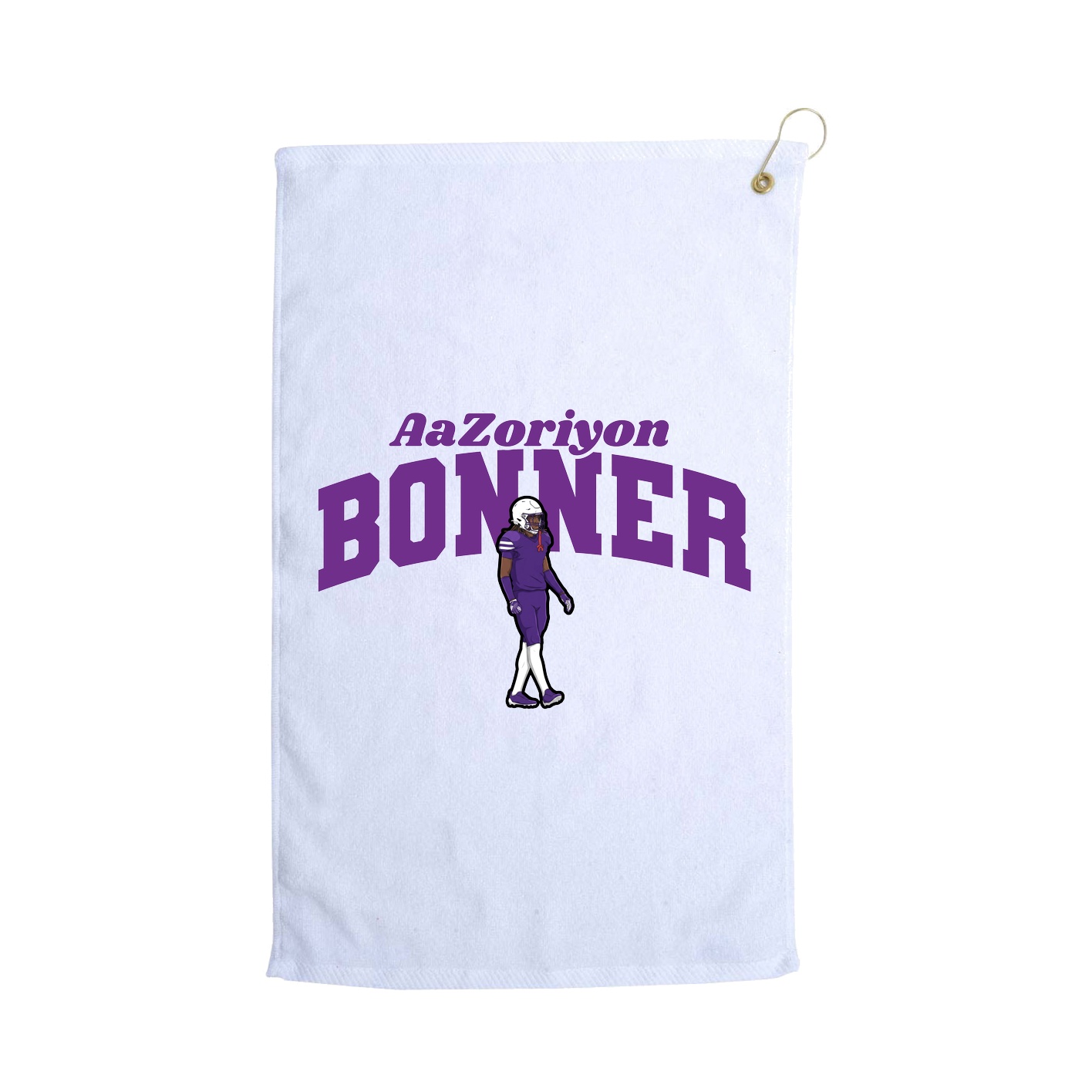 Golf Towel — Signature Arch in White