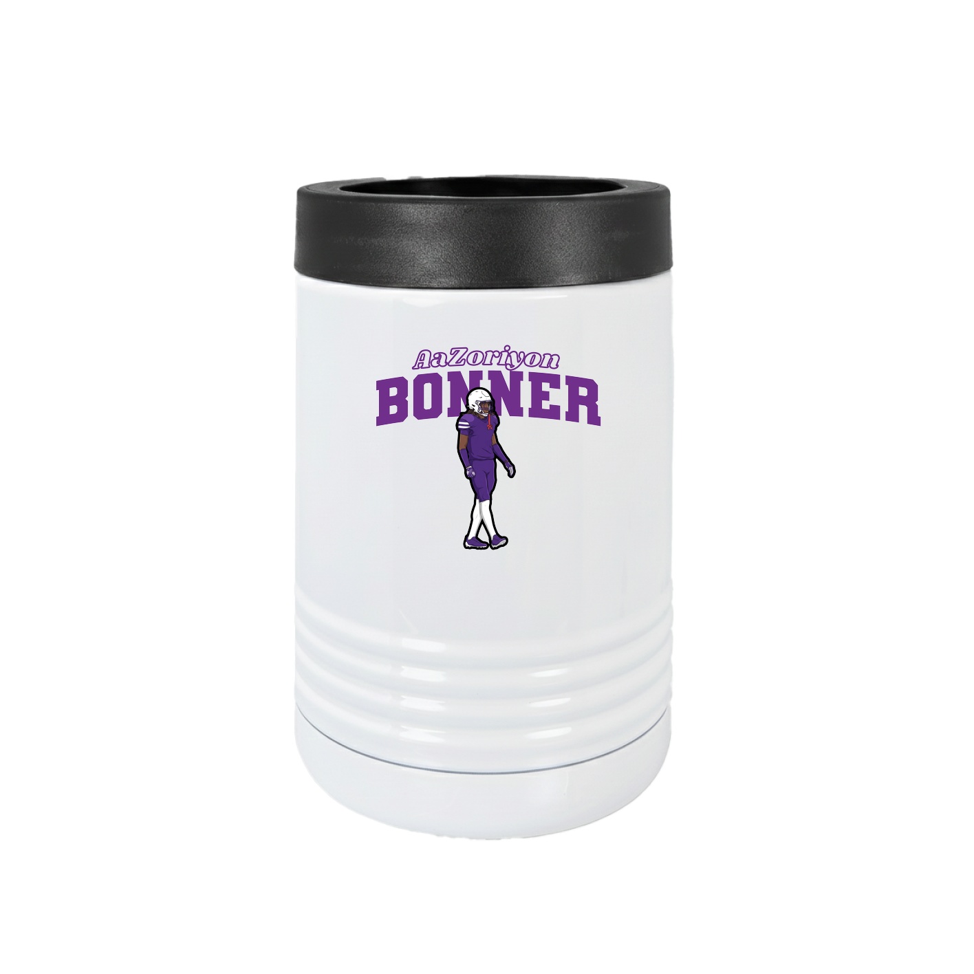 Beverage Holder — Name Arch in White