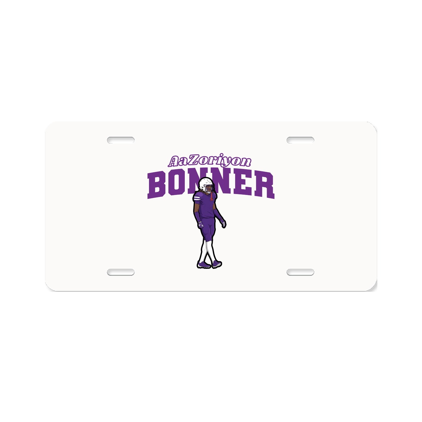License Plate — Name Arch in Classic