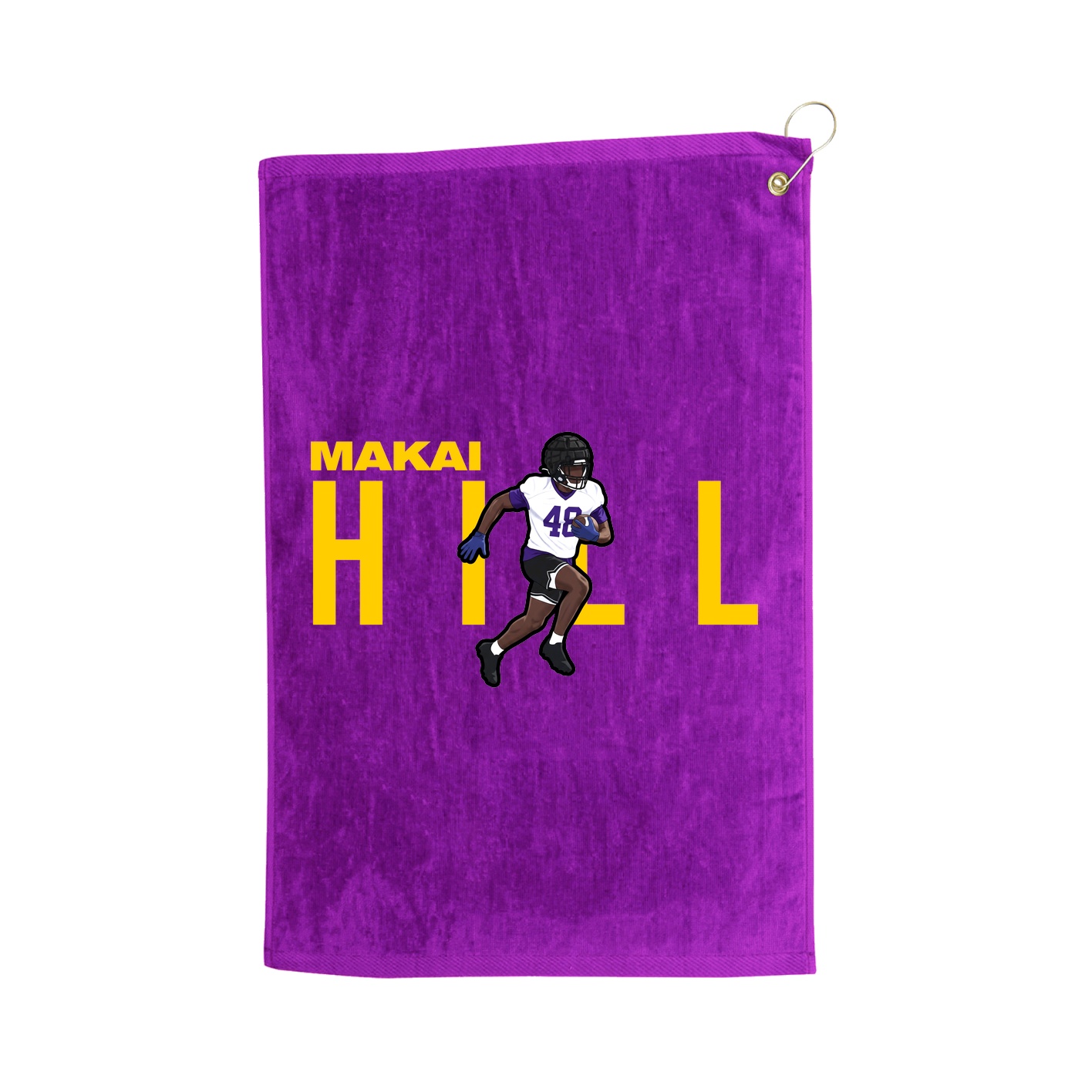 Golf Towel — Player Name in Purple