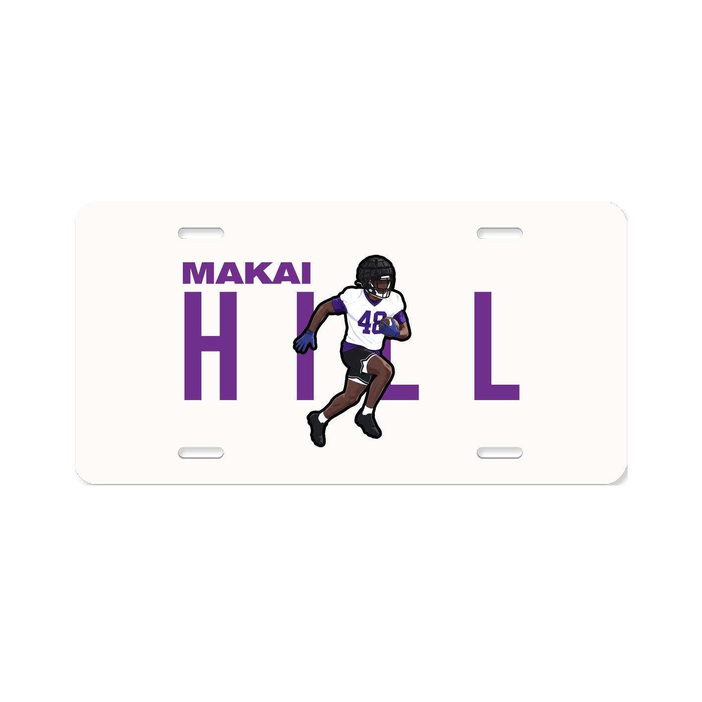 License Plate — Player Name in Classic