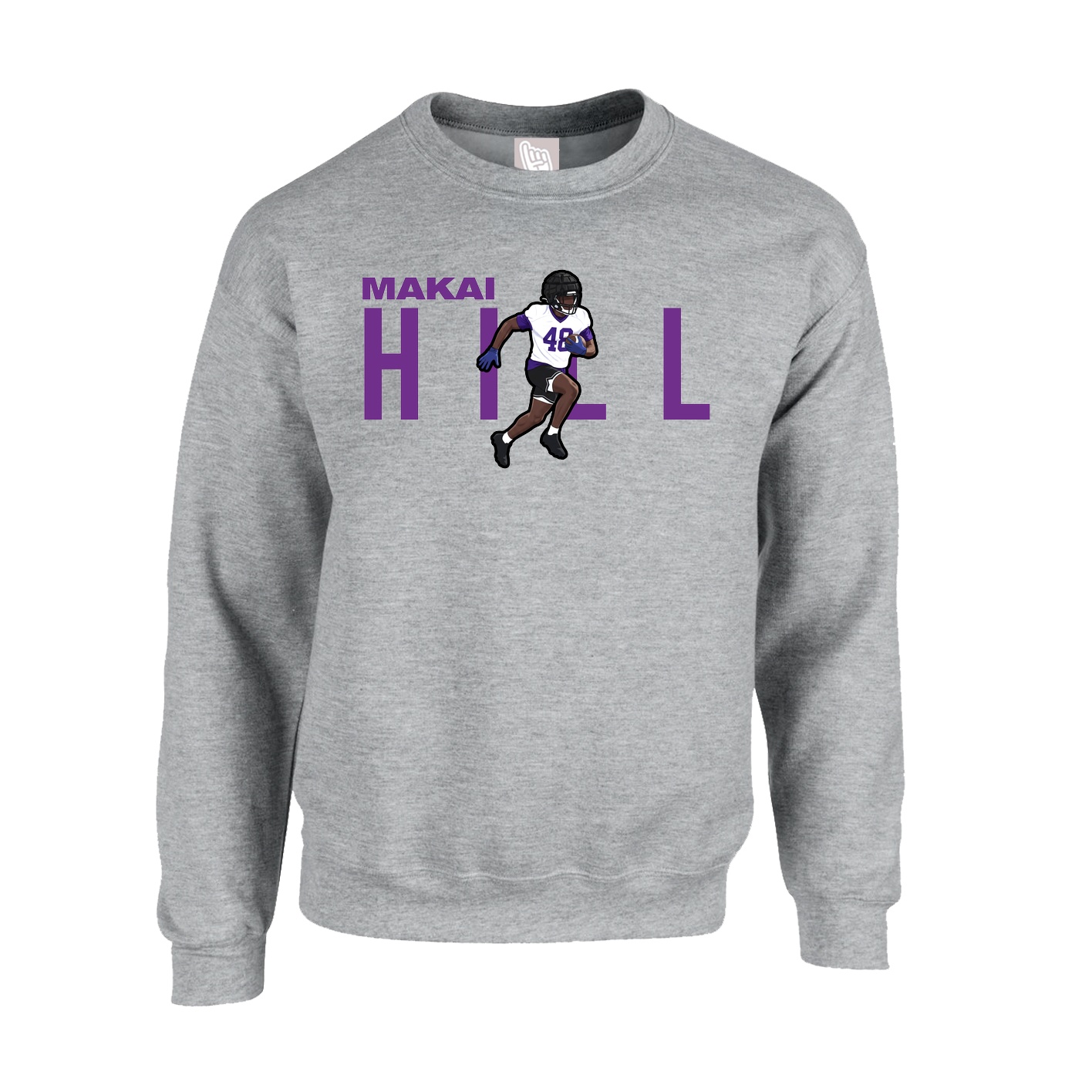 Fleece Crew — Player Name in Grey