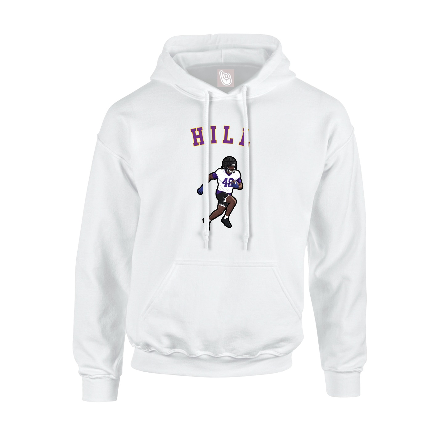 Youth Hoodie — Shirsey Arch in White