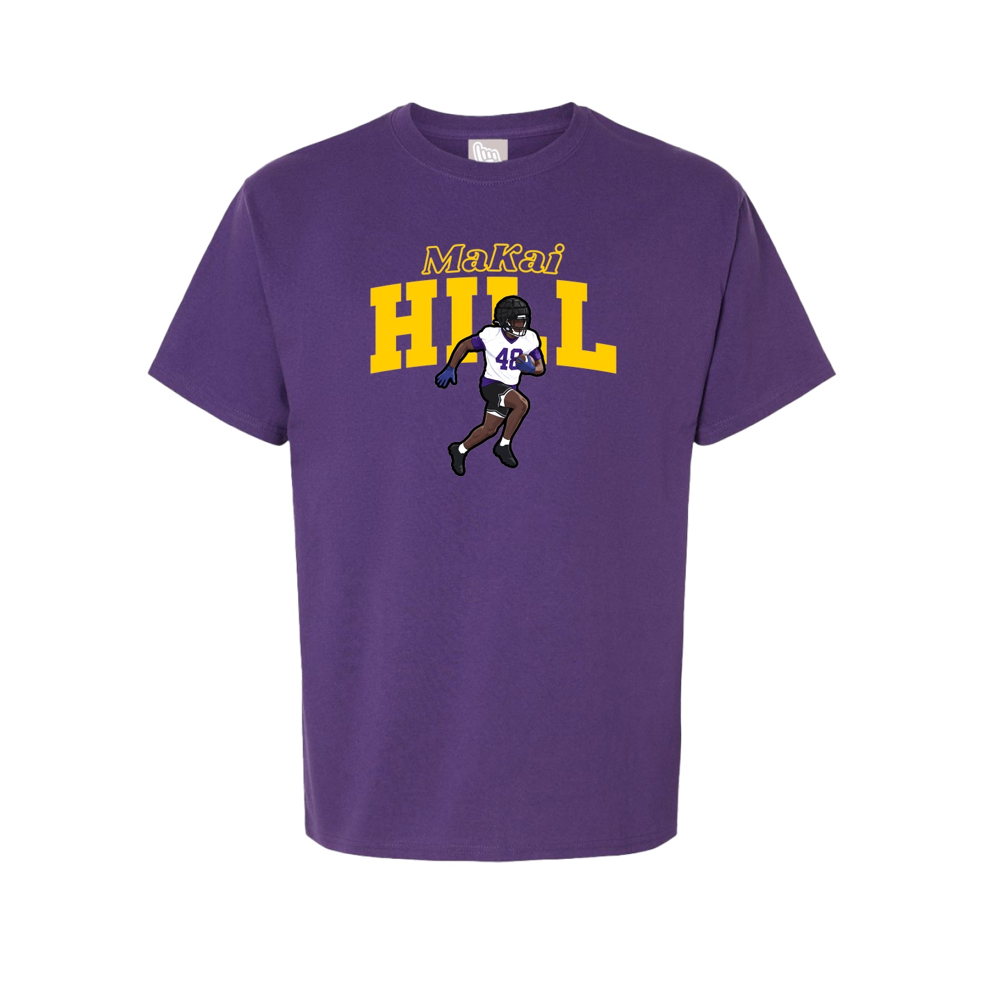 Youth Tee — Name Arch in Purple