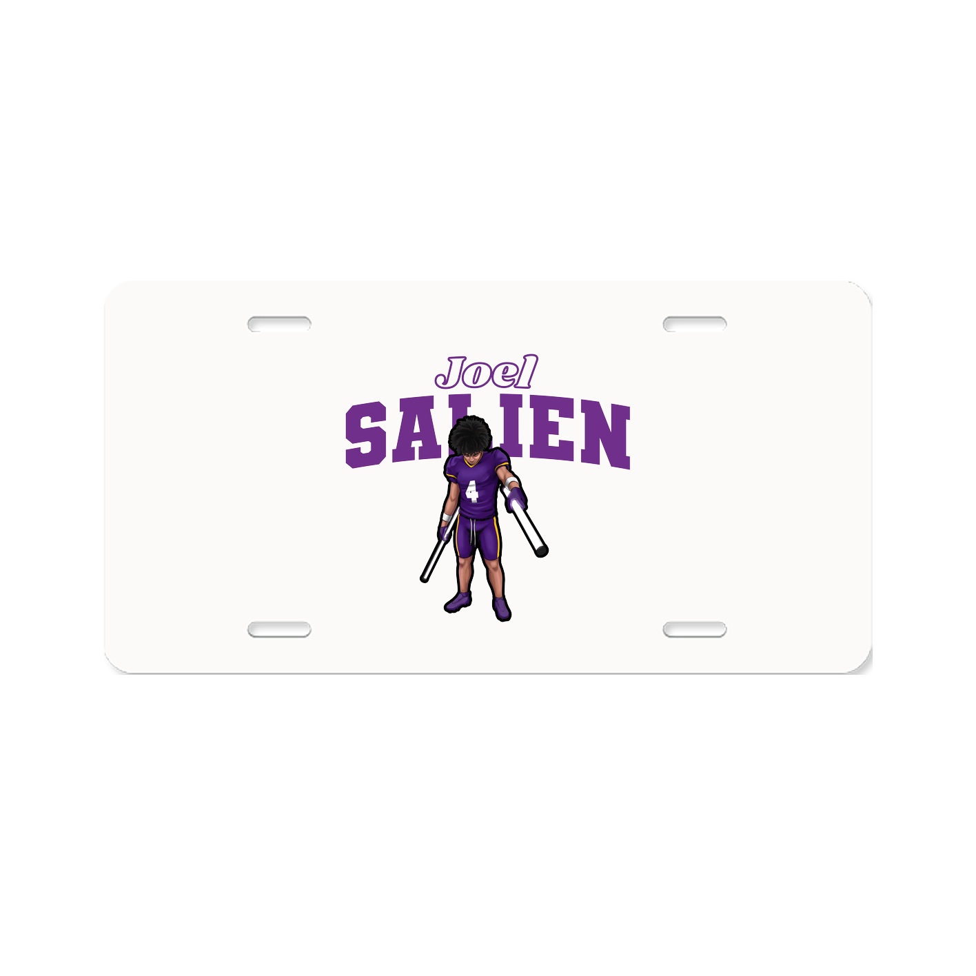 License Plate — Name Arch in Classic