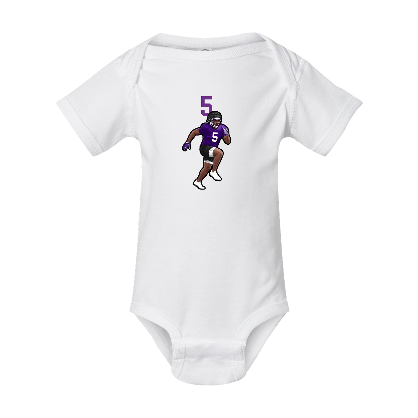 Baby Onesie — Number Top in White