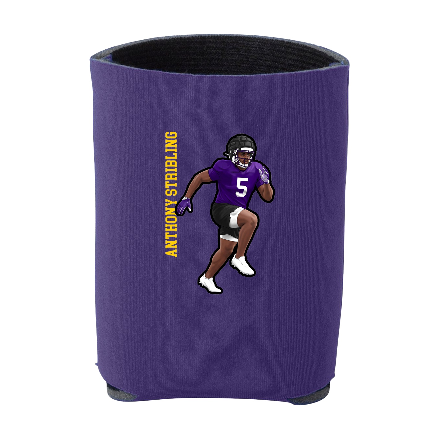 Can Holder — Name Vertical in Purple