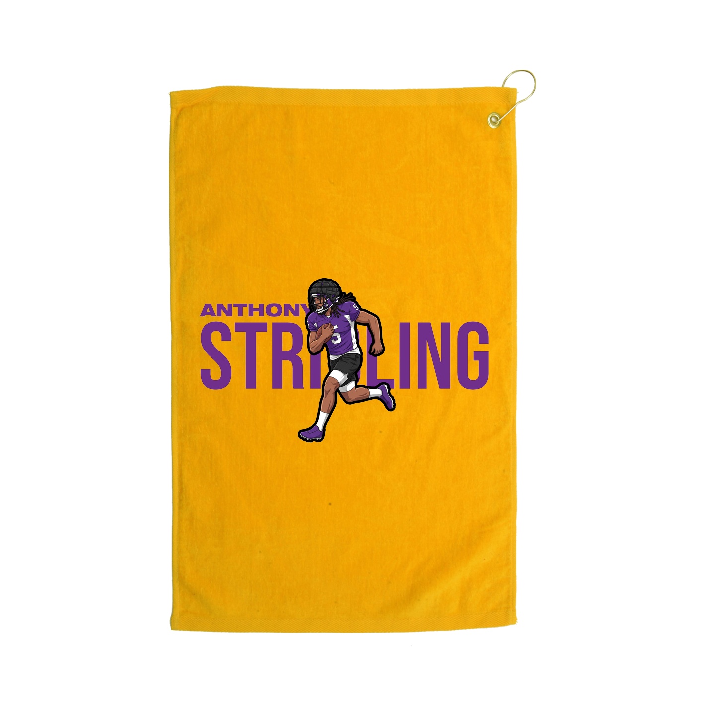 Golf Towel — Player Name in Gold