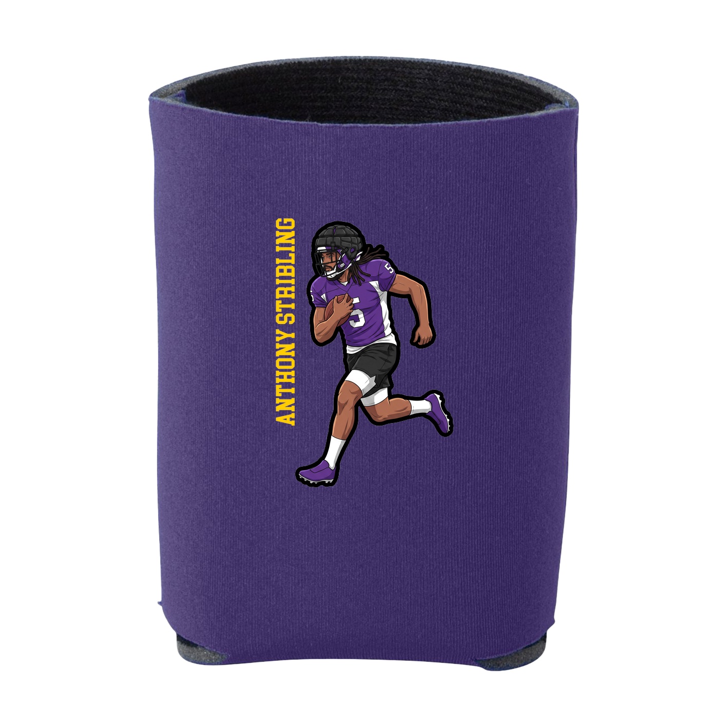 Can Holder — Name Vertical in Purple