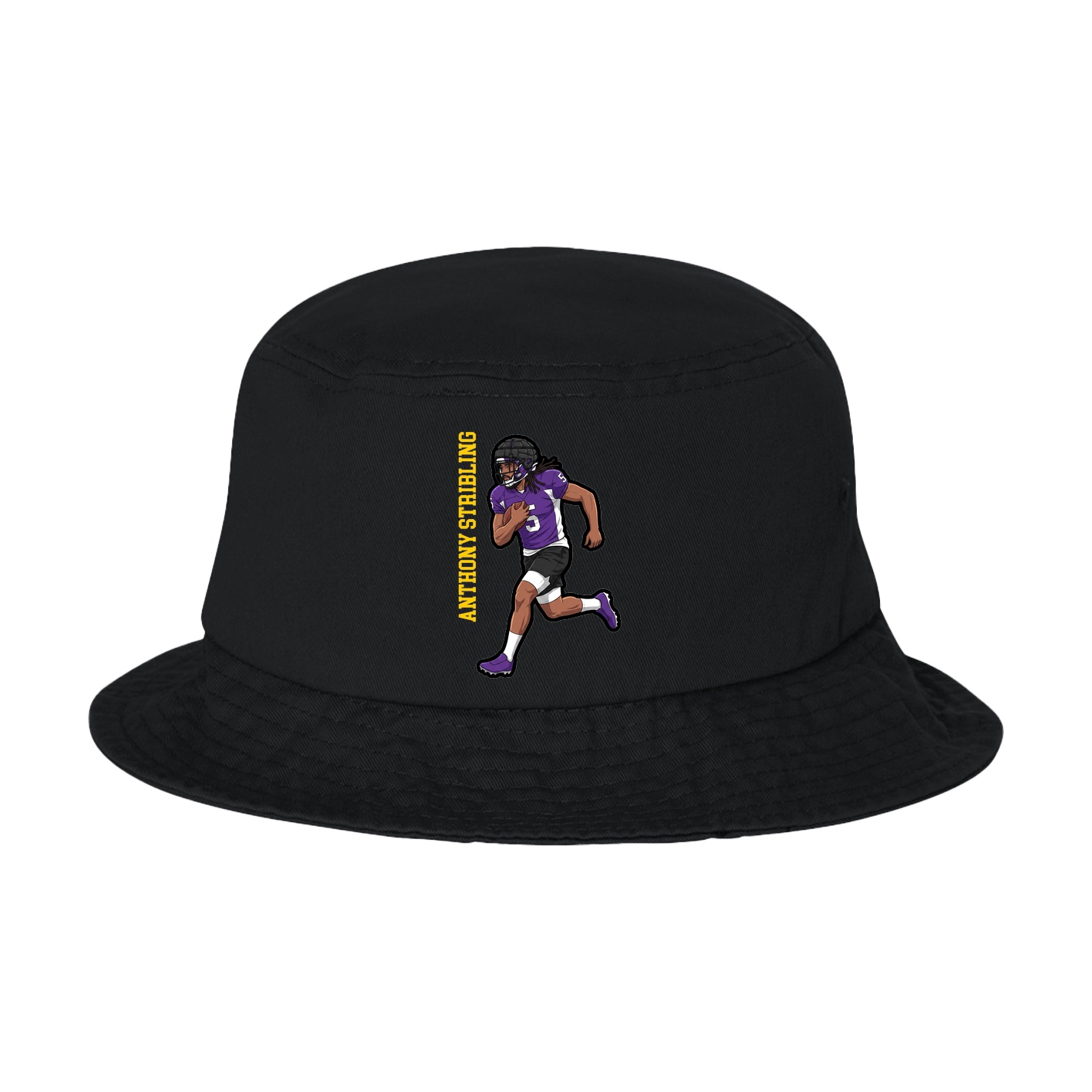 Bucket Cap — Name Vertical in Black