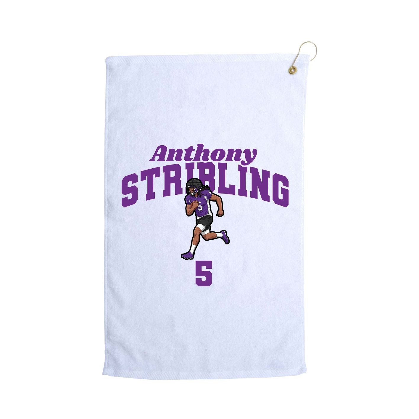 Golf Towel — Signature Arch in White